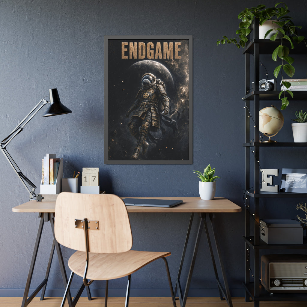 Framed Poster — "ENDGAME" Astronaut Space Art