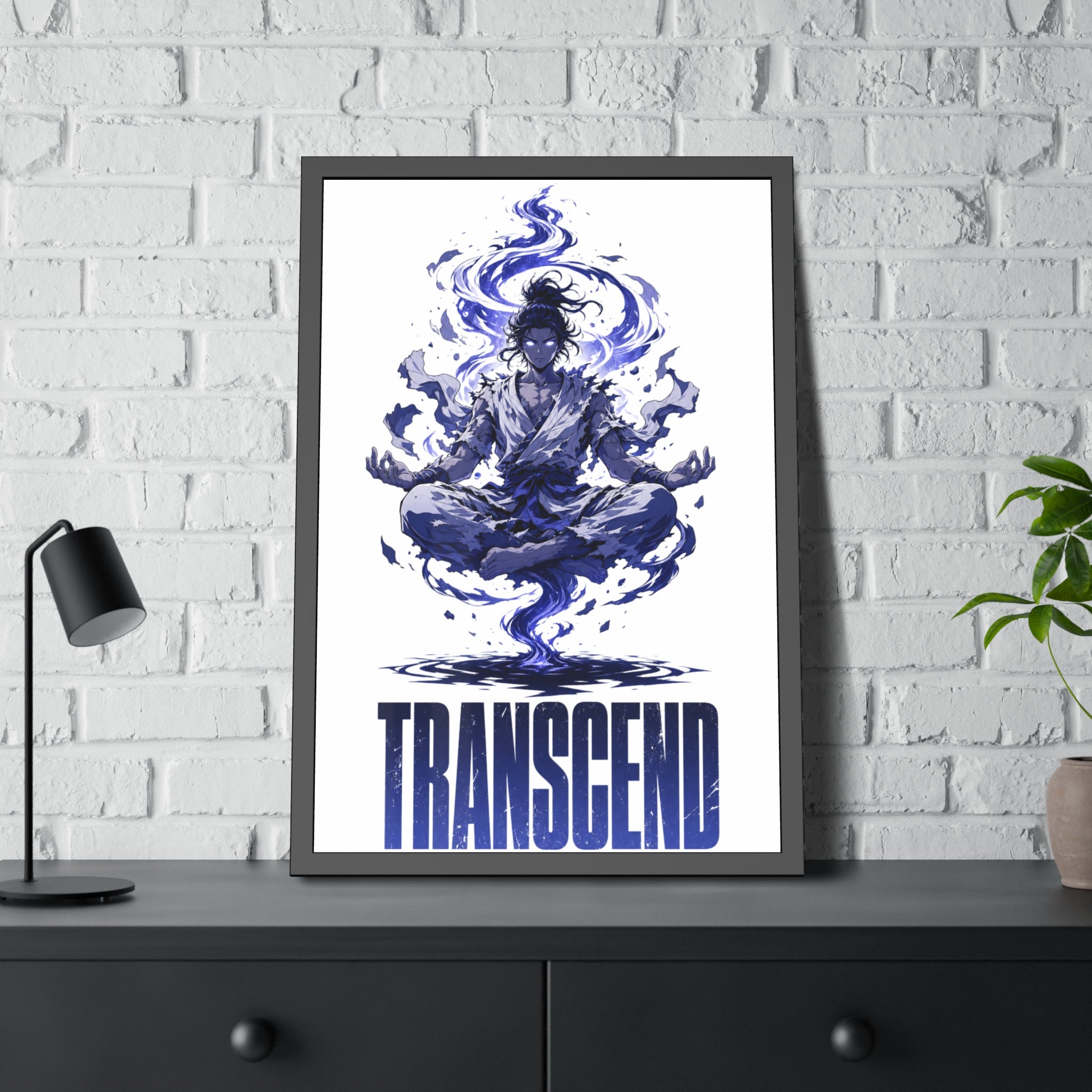 Transcend Meditation Art — Framed Poster