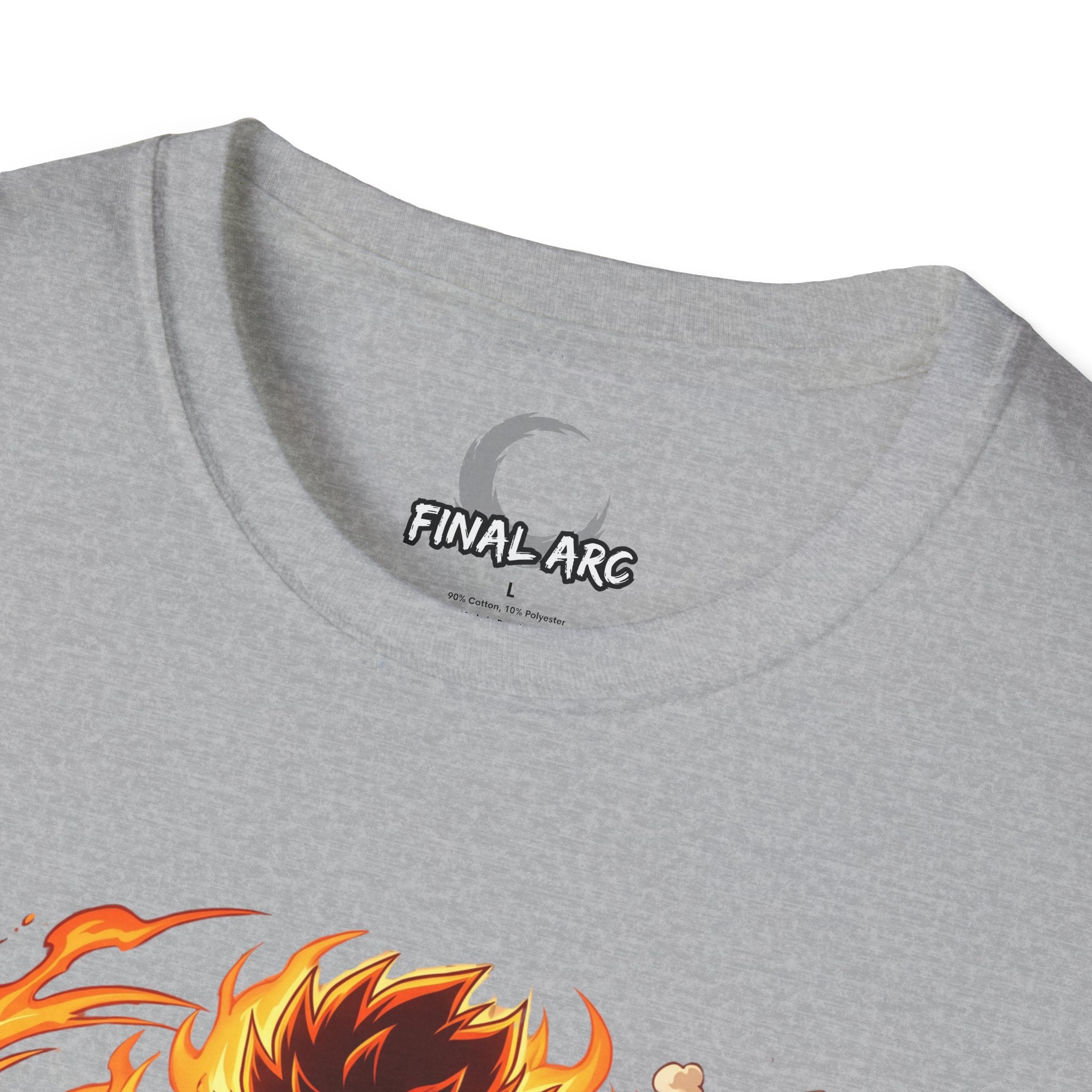 Flaming Anime Ramen Warrior T‑Shirt