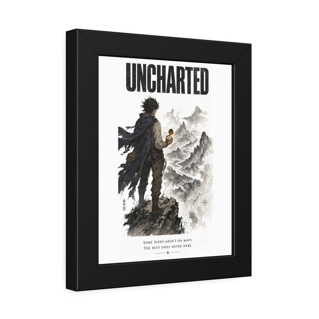 Uncharted Framed Art Print — Adventurer Poster