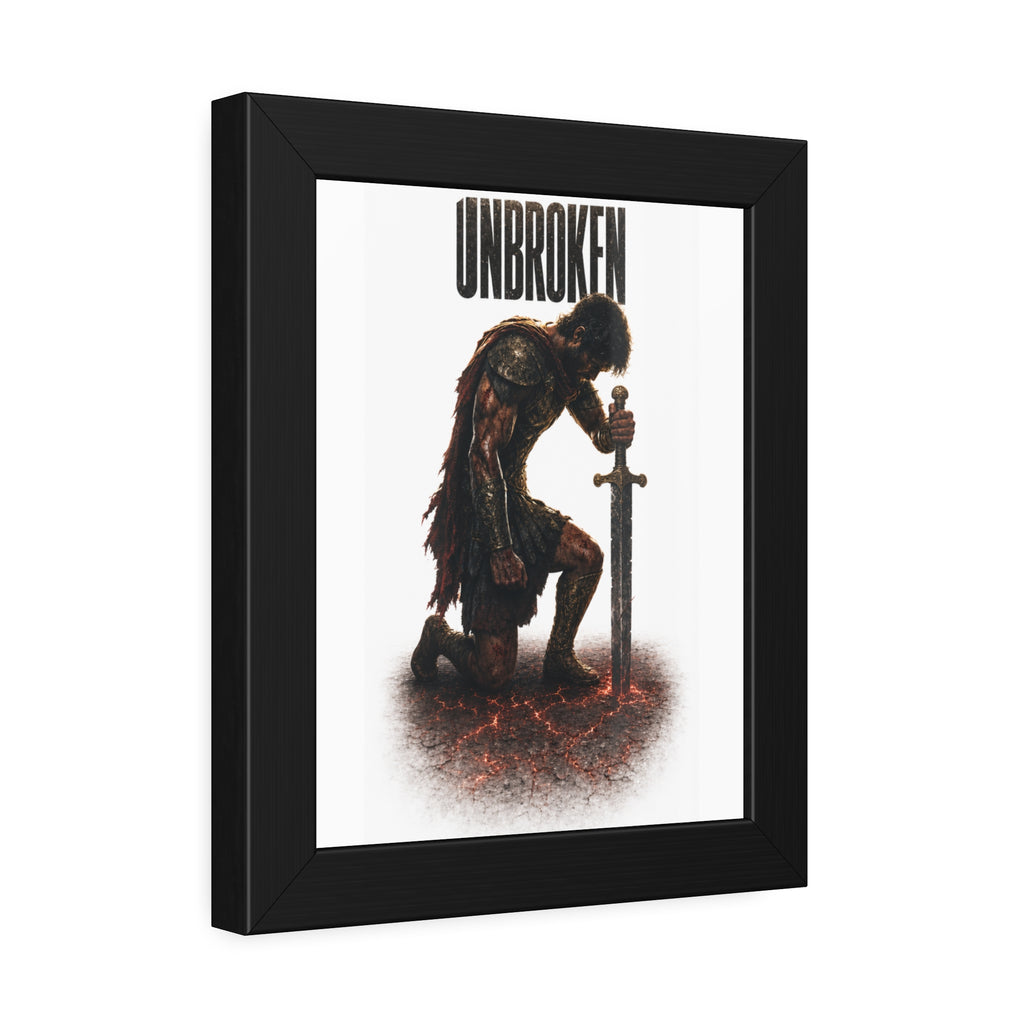 Unbroken Warrior Framed Poster