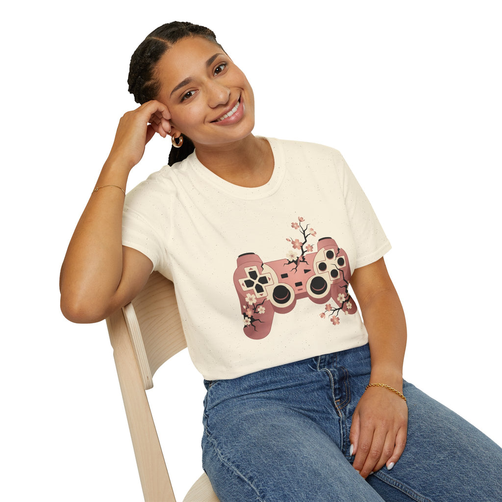 Cherry Blossom Game Controller T-Shirt
