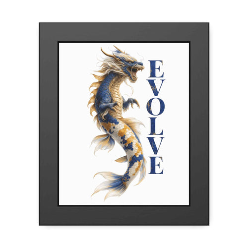 Evolve Dragon Koi Framed Poster