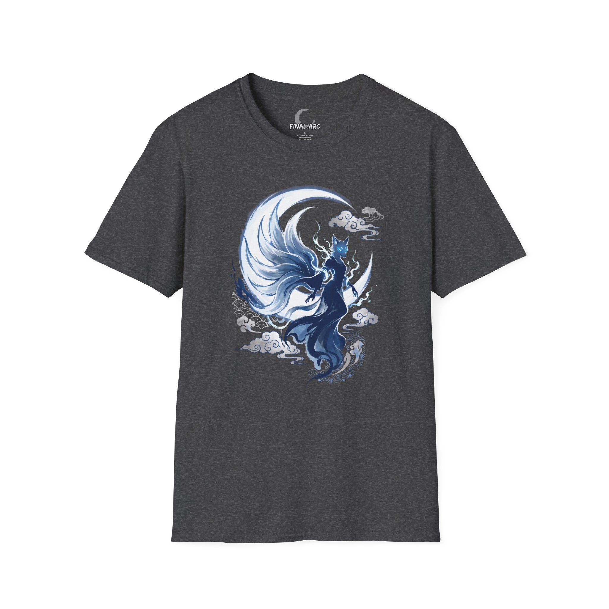 Fox Spirit T-Shirt — Mystical Nine-Tailed Kitsune