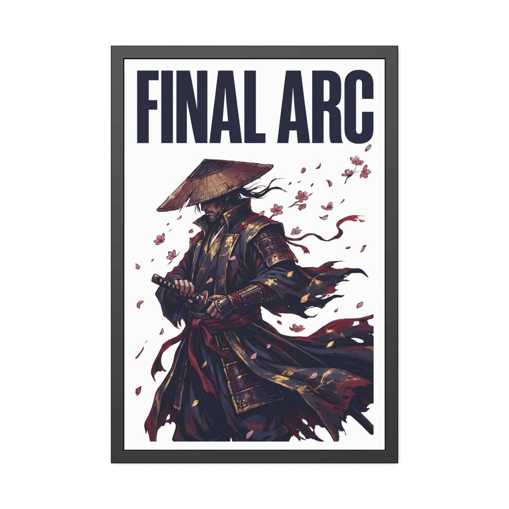Final Arc Framed Poster — Dark Samurai Art Print