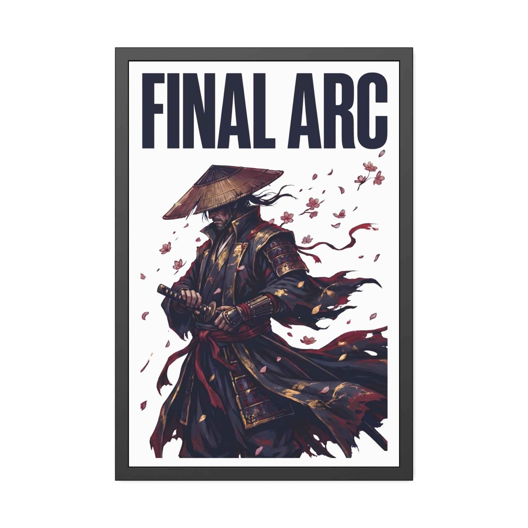 Final Arc Framed Poster — Dark Samurai Art Print