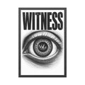 Witness Framed Art Print — Eye Poster