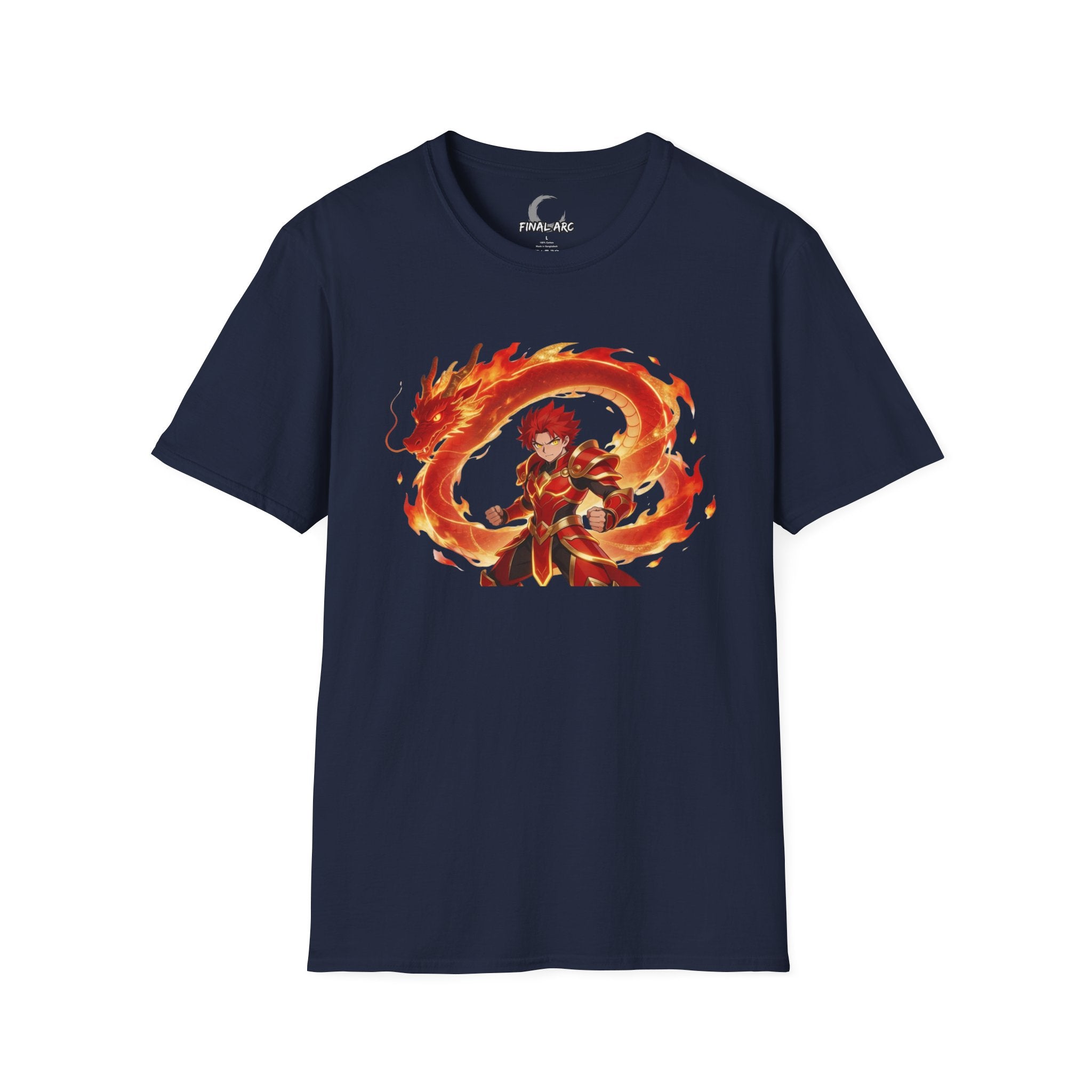 Anime Flame Warrior Graphic Tee