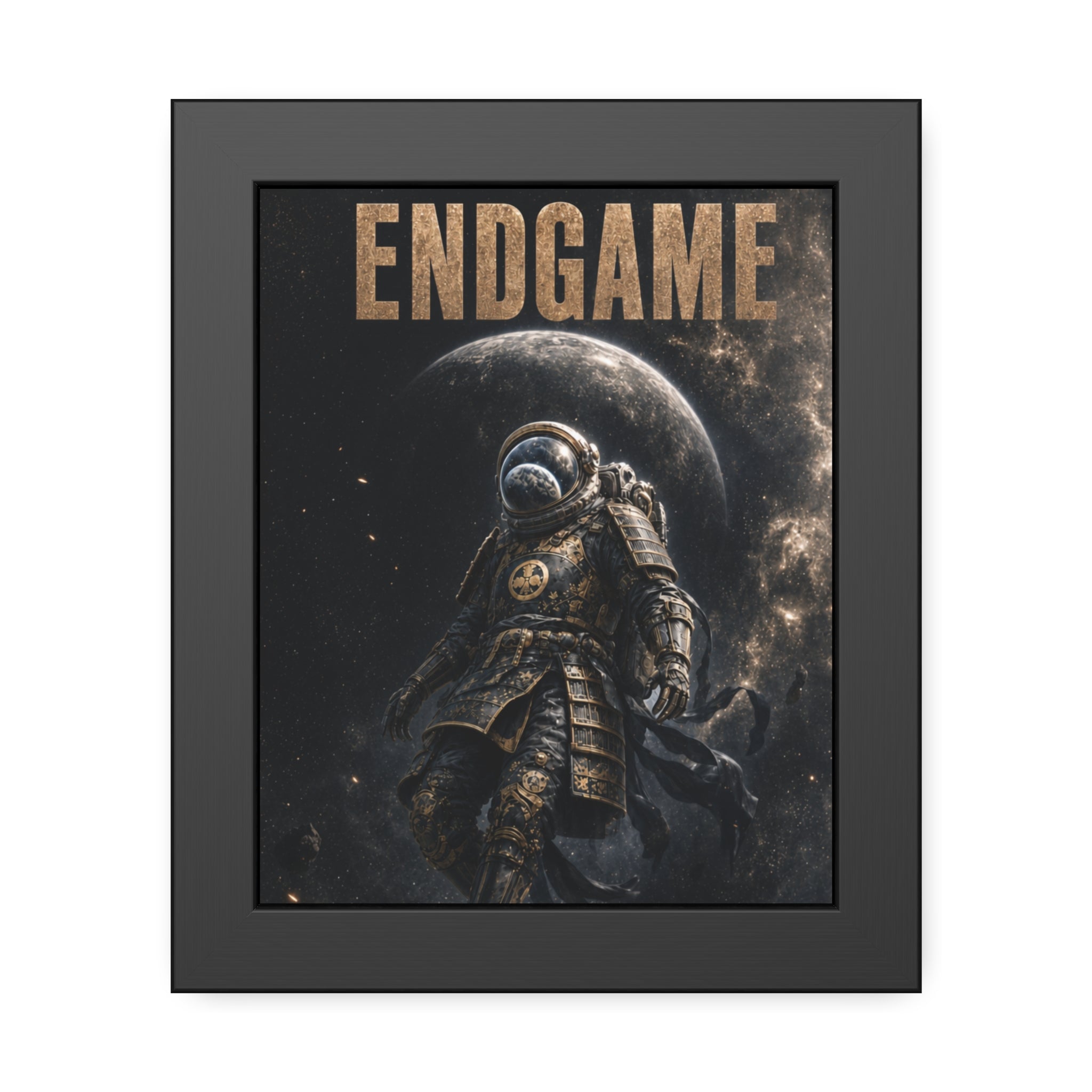 Framed Poster — "ENDGAME" Astronaut Space Art