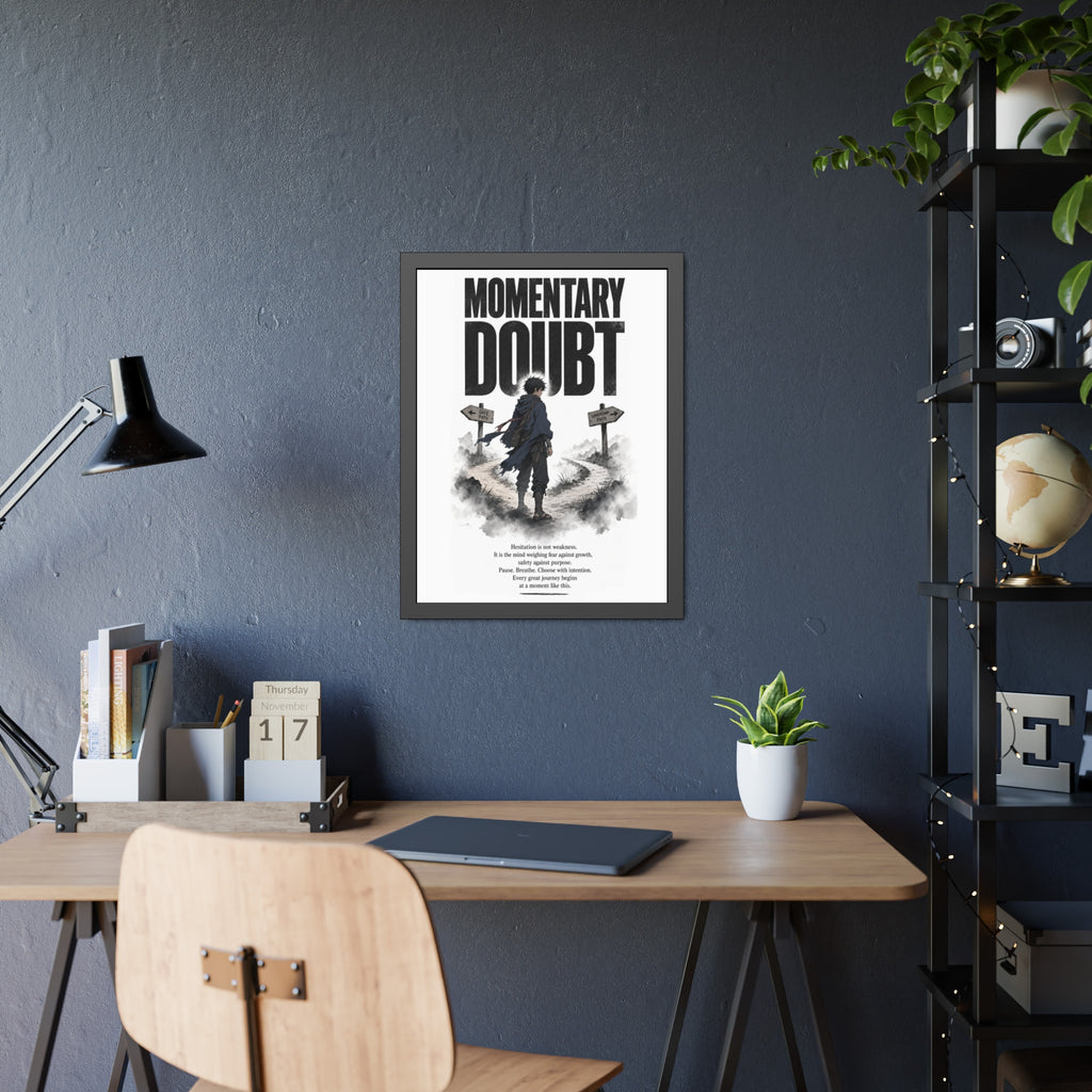 Momentary Doubt Framed Art Poster