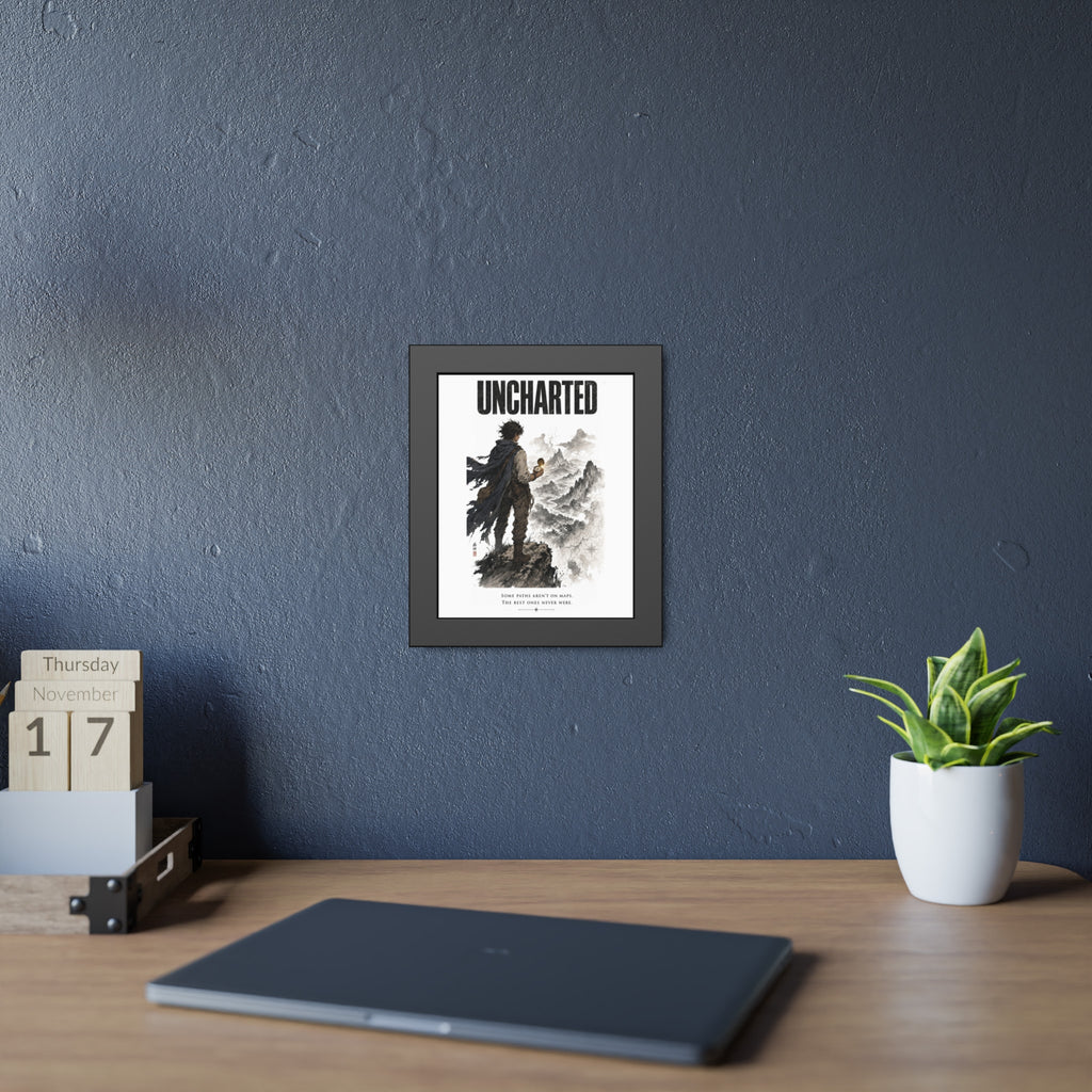 Uncharted Framed Art Print — Adventurer Poster