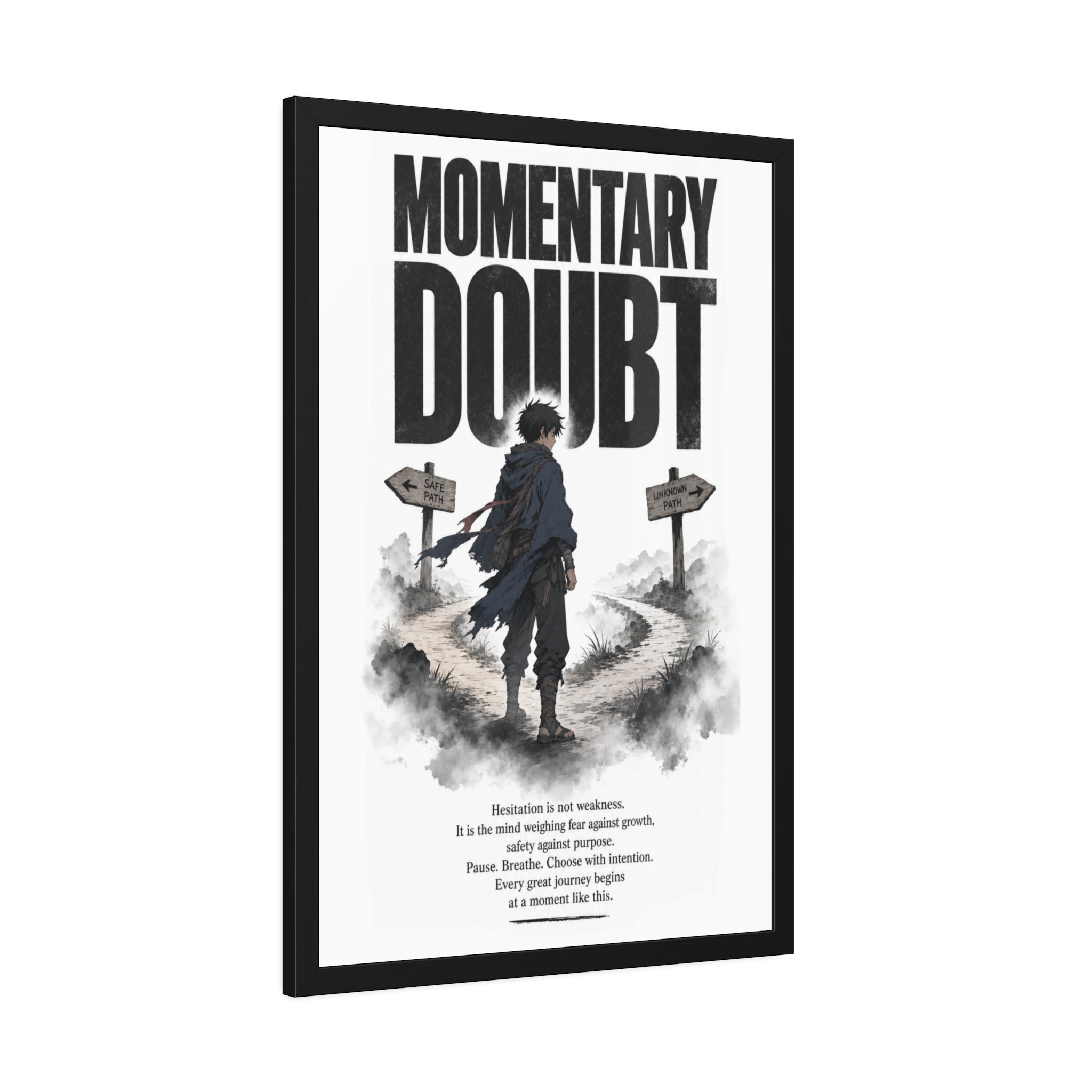 Momentary Doubt Framed Art Poster