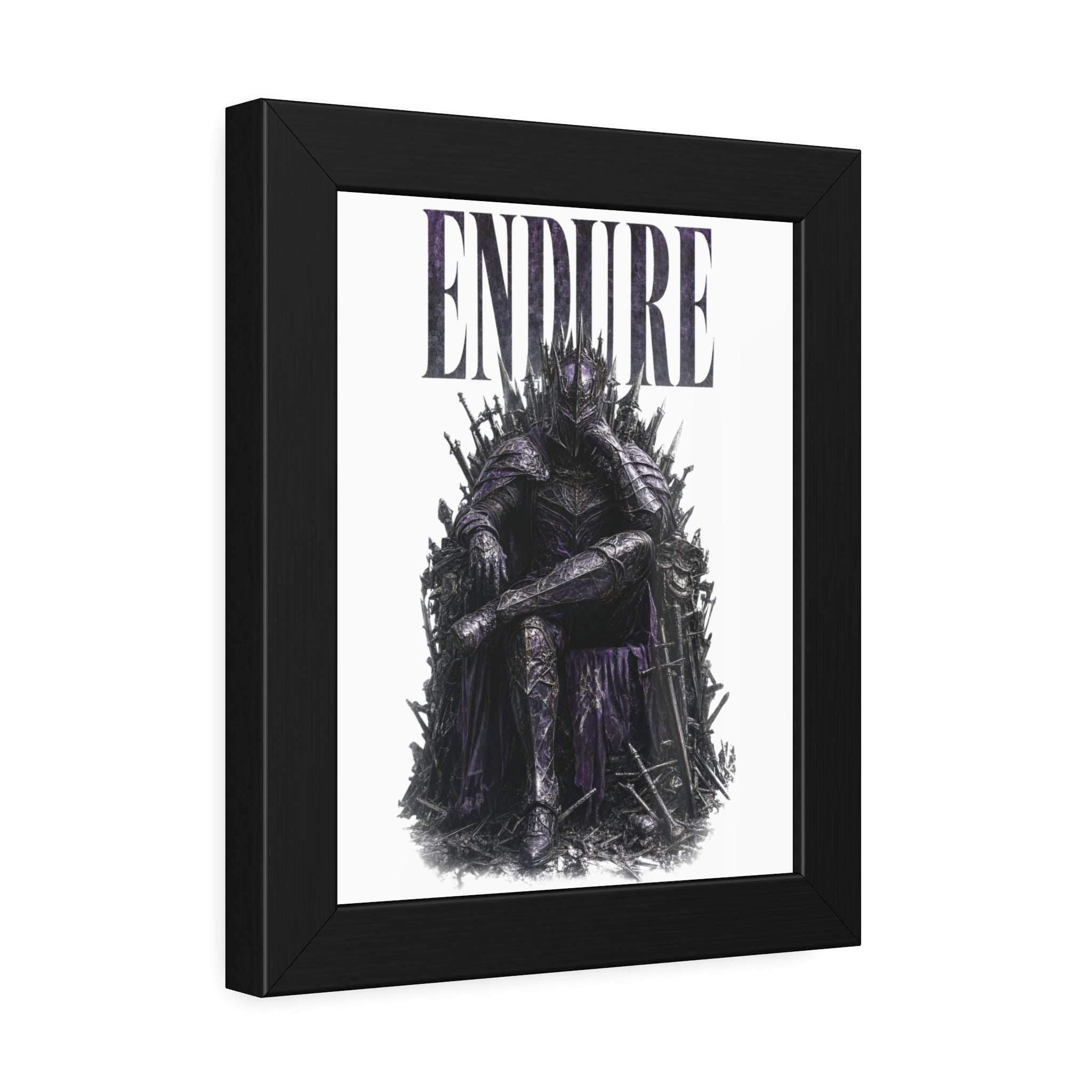 Endure Framed Poster — Dark Knight Throne  Art