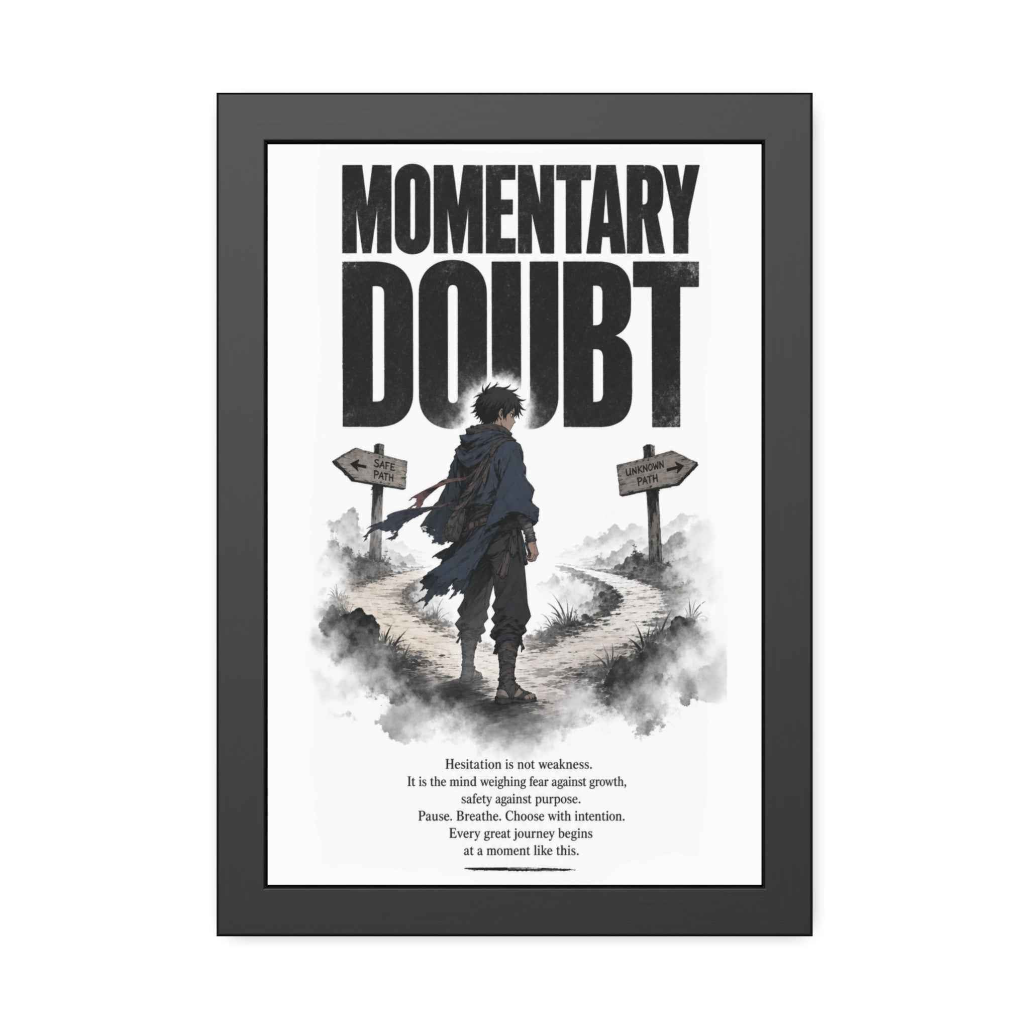 Momentary Doubt Framed Art Poster
