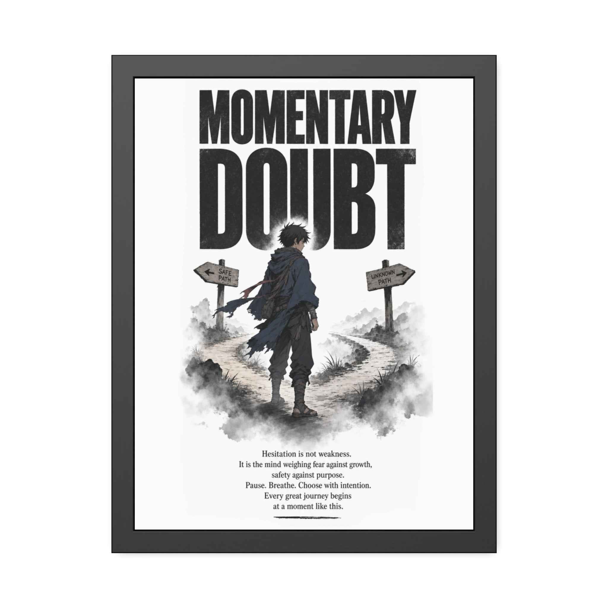 Momentary Doubt Framed Art Poster