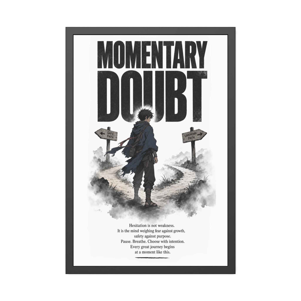 Momentary Doubt Framed Art Poster