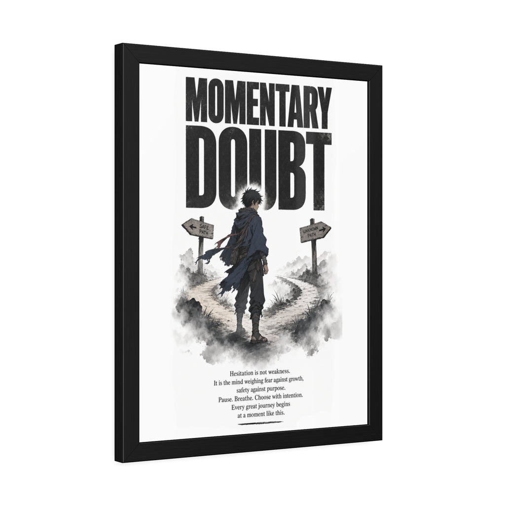Momentary Doubt Framed Art Poster
