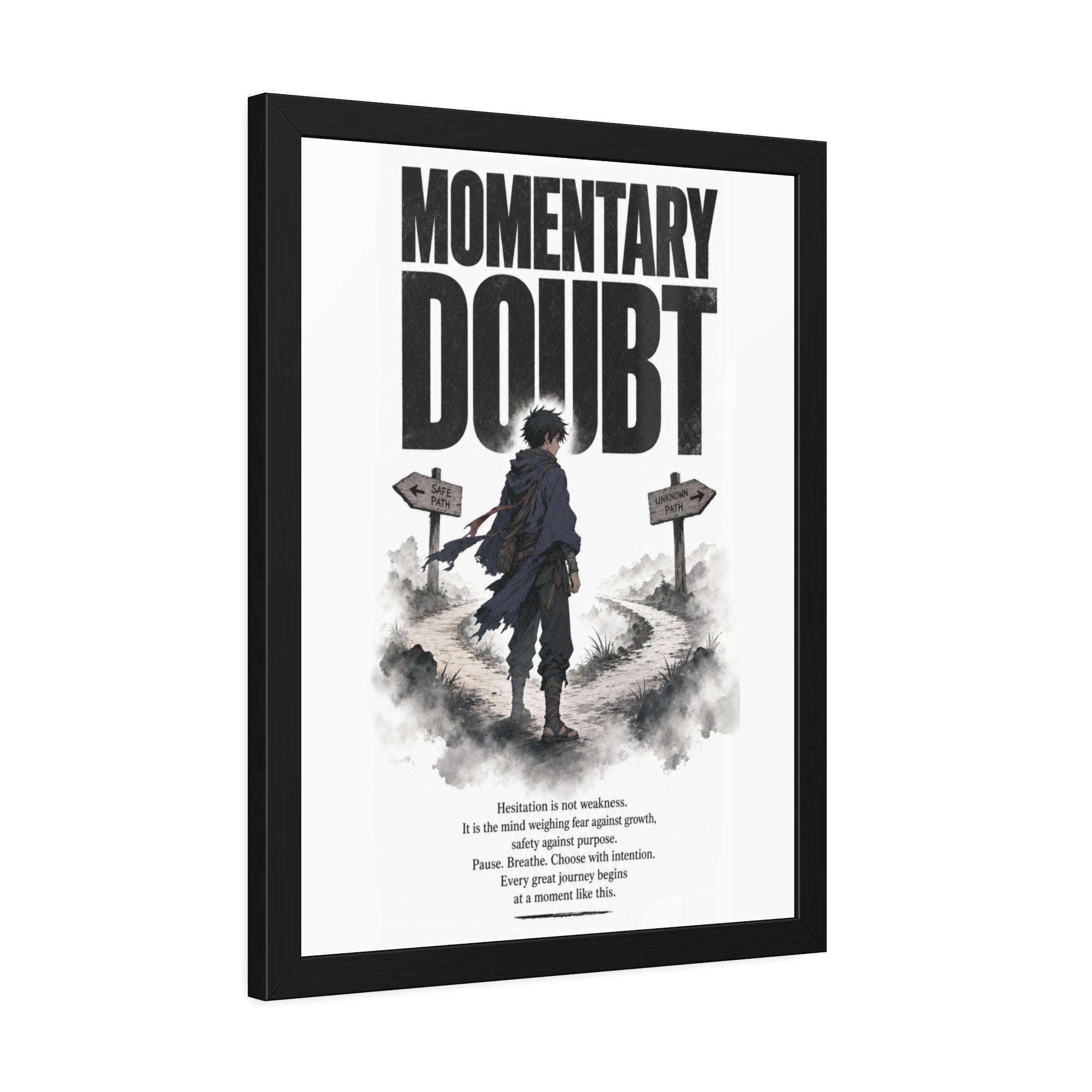Momentary Doubt Framed Art Poster