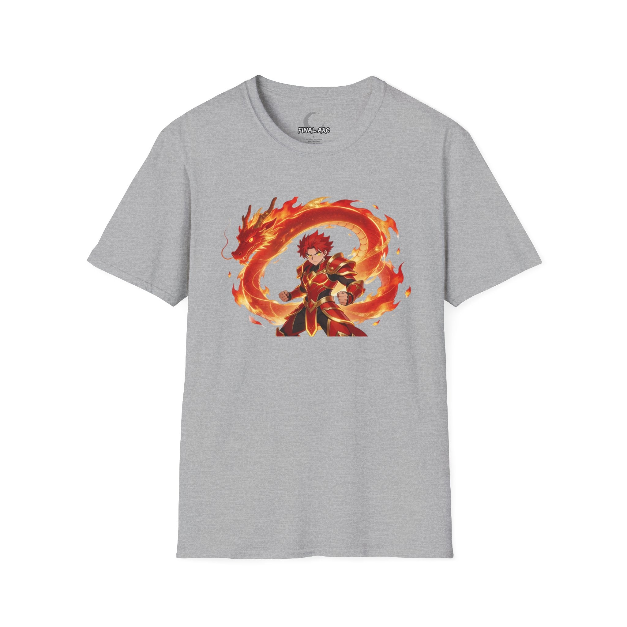 Anime Flame Warrior Graphic Tee