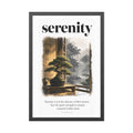 Framed Poster - "Serenity" Bonsai Art Print