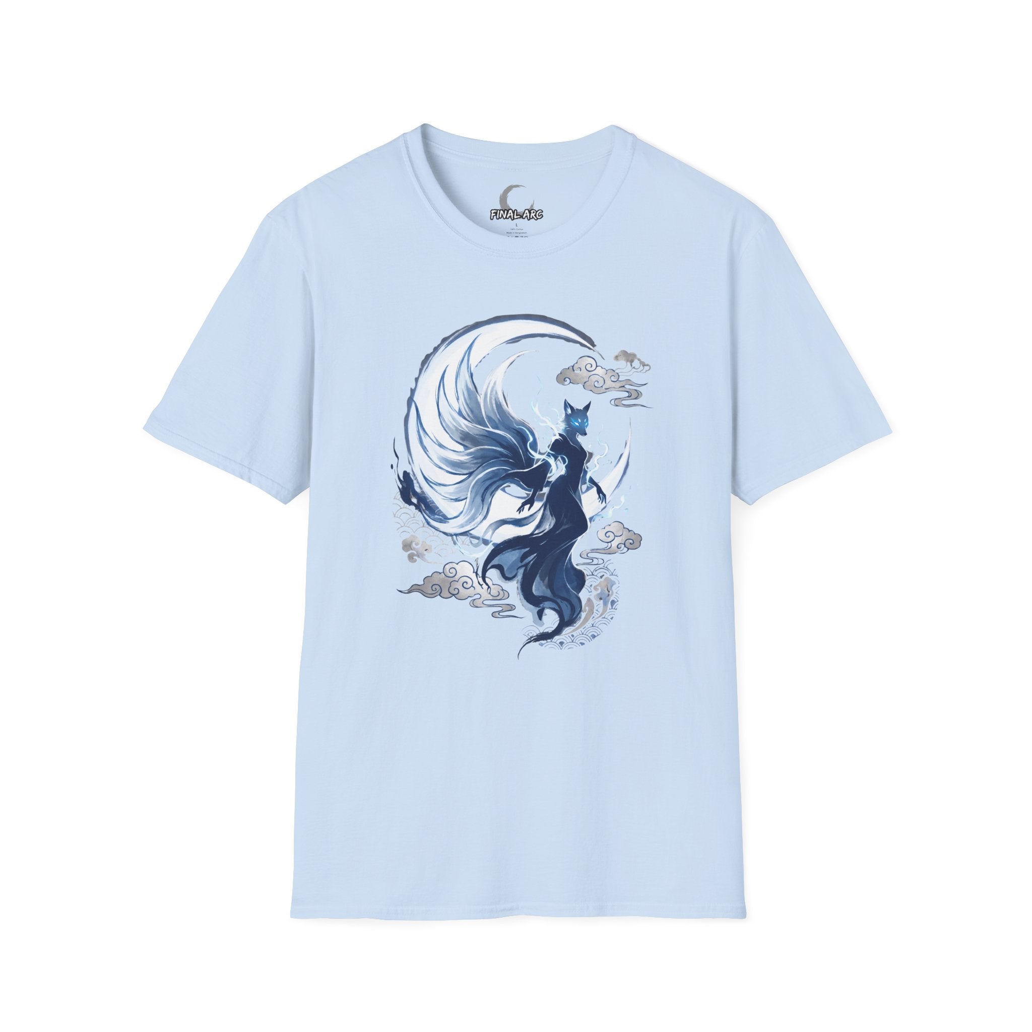 Fox Spirit T-Shirt — Mystical Nine-Tailed Kitsune