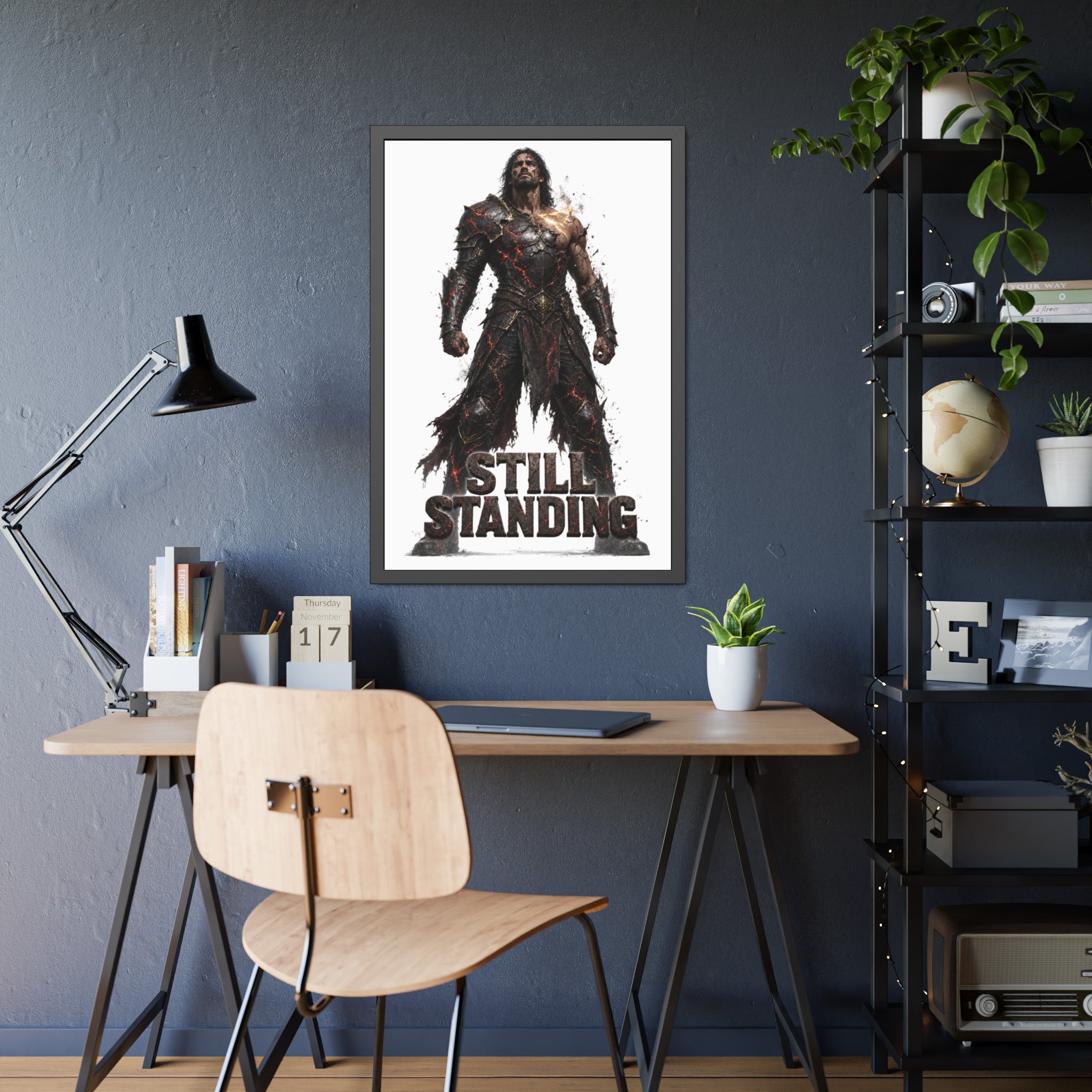 Still Standing Framed Poster —  Warrior Art Print