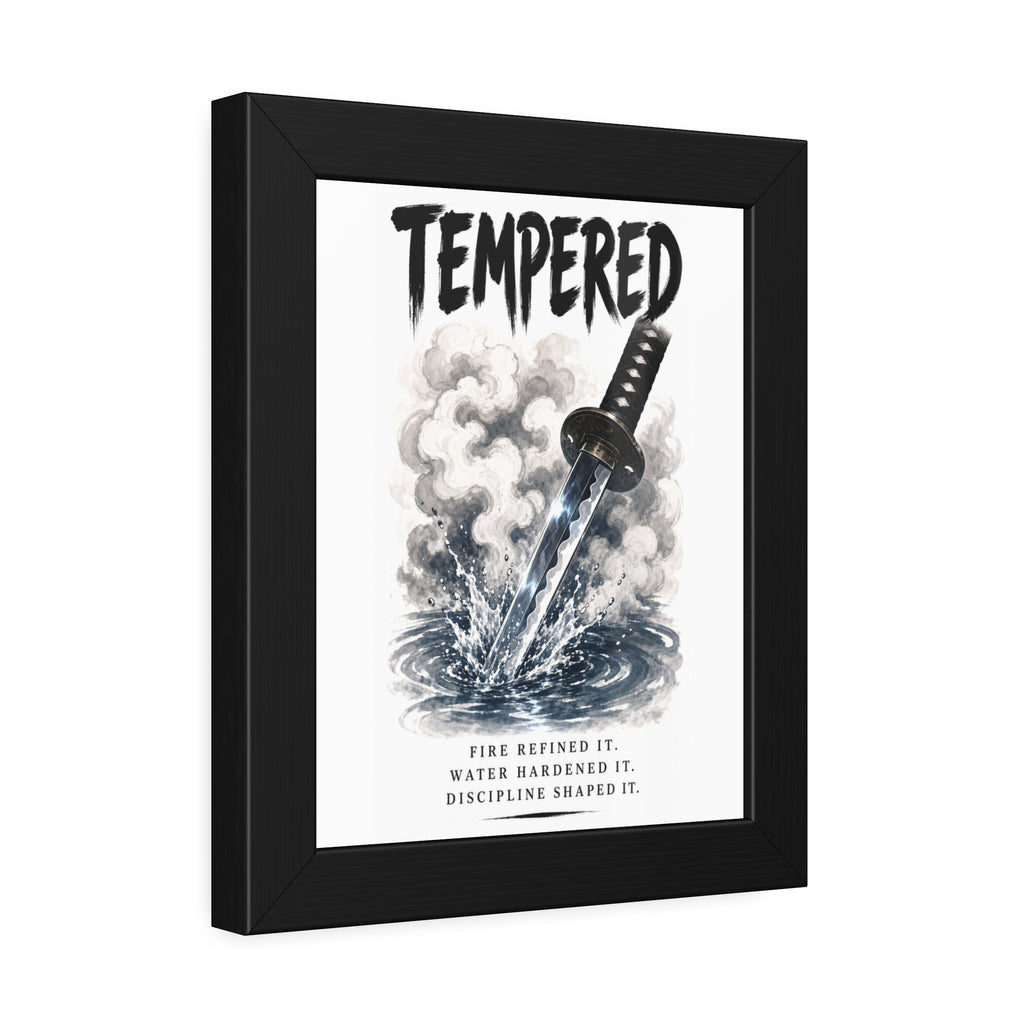 Tempered Samurai Sword Framed Poster
