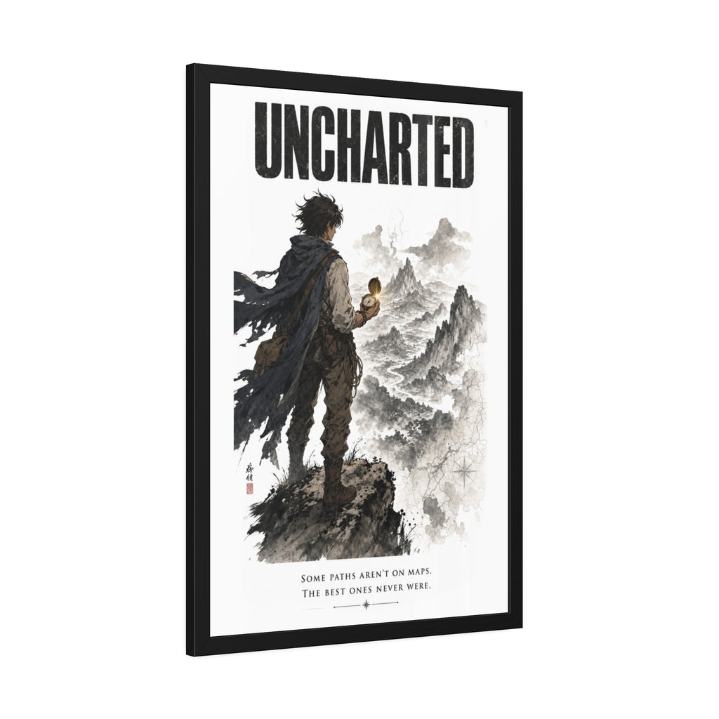 Uncharted Framed Art Print — Adventurer Poster