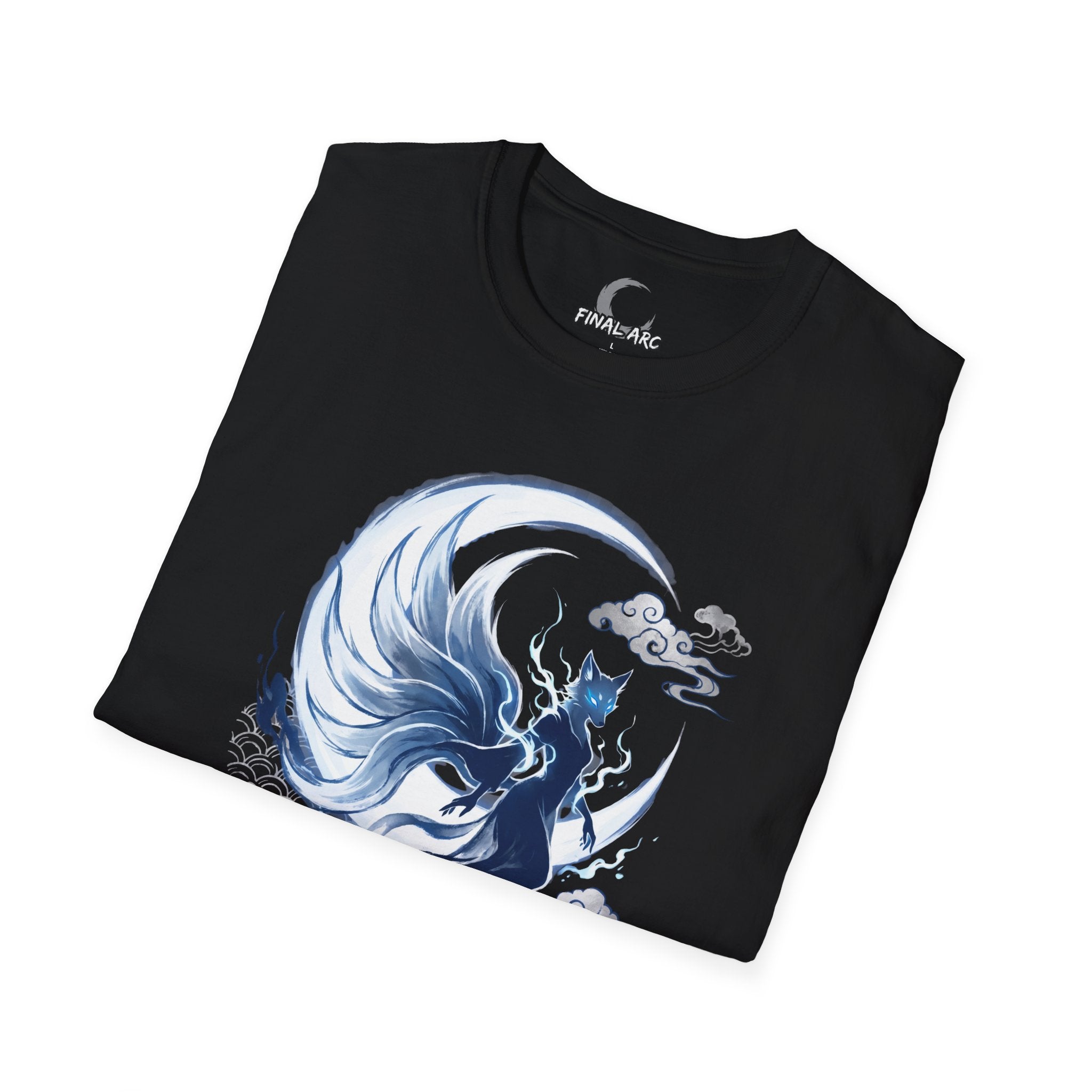 Fox Spirit T-Shirt — Mystical Nine-Tailed Kitsune