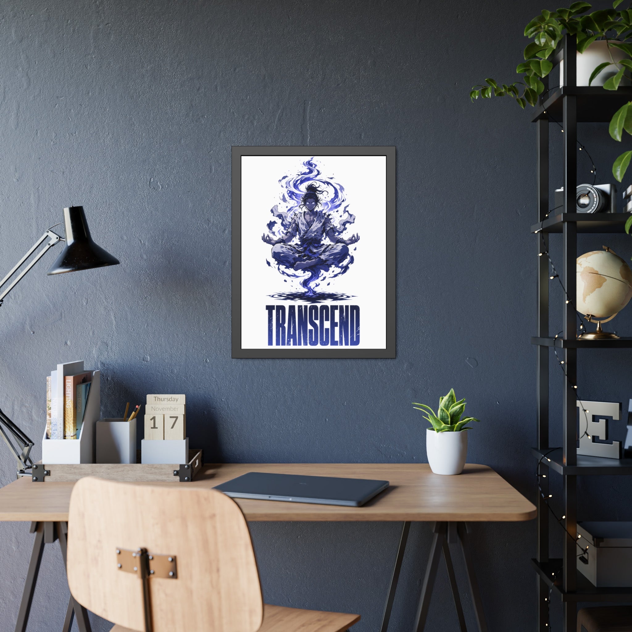 Transcend Meditation Art — Framed Poster