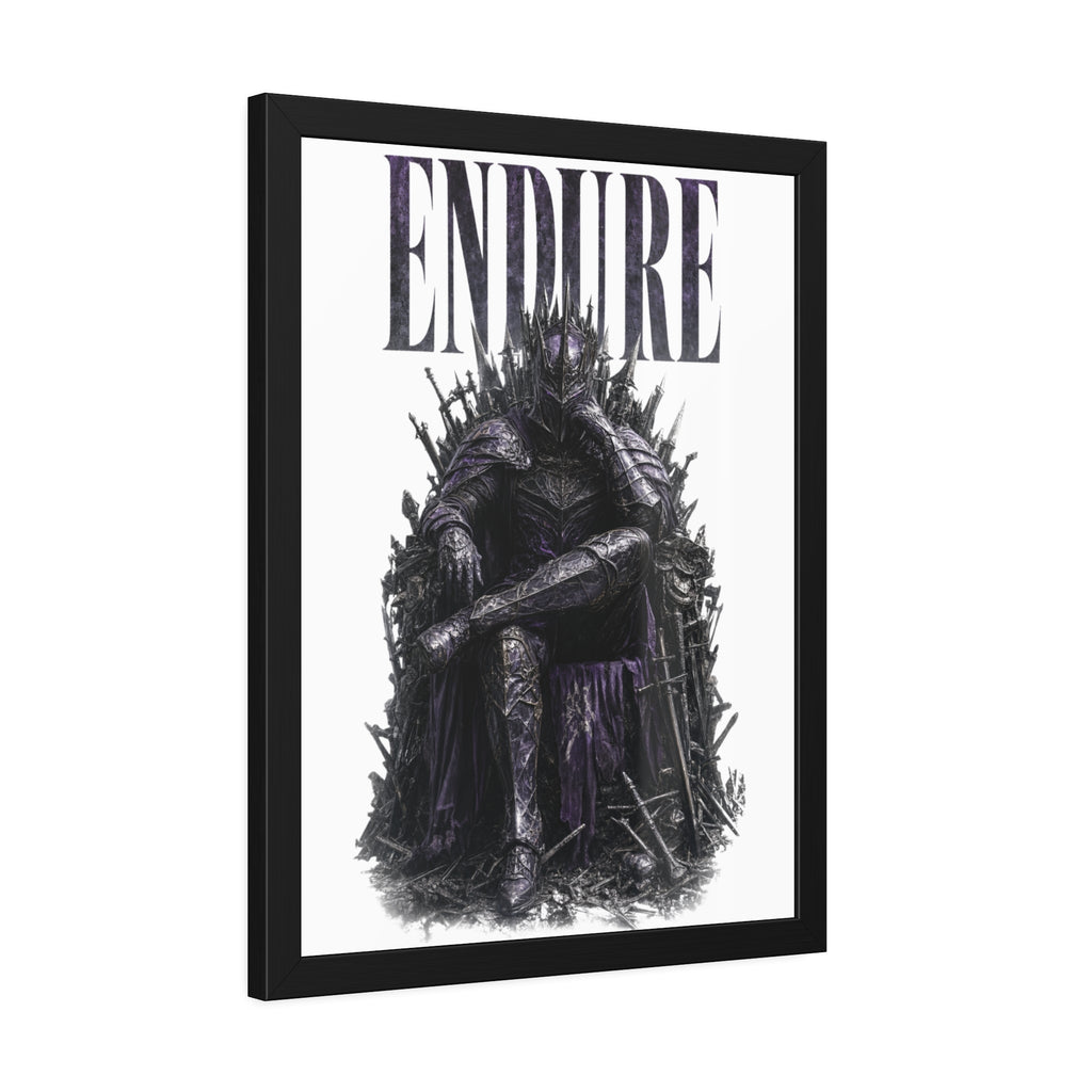 Endure Framed Poster — Dark Knight Throne  Art