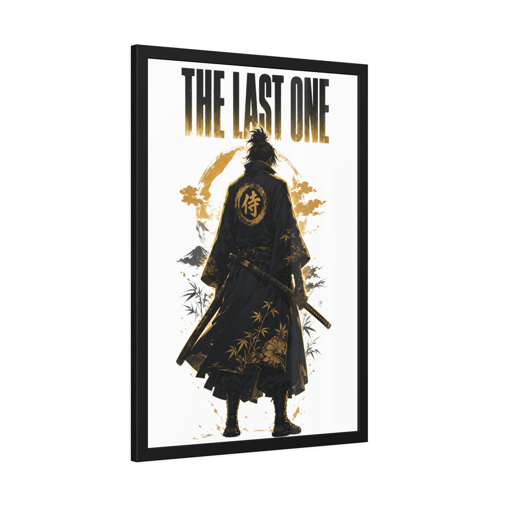 The Last One Samurai Framed Poster — Warrior Silhouette Wall Art