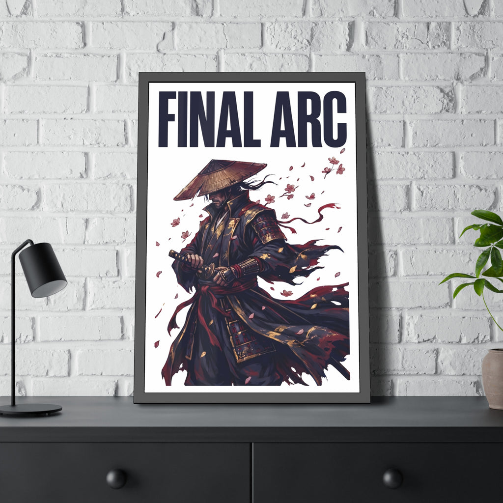 Final Arc Framed Poster — Dark Samurai Art Print