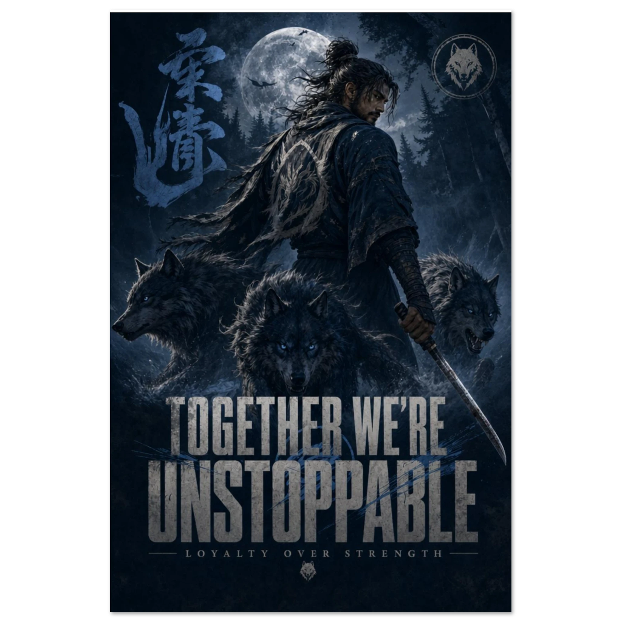 "Unstoppable Force" — Anime Warrior Metal Wall Art