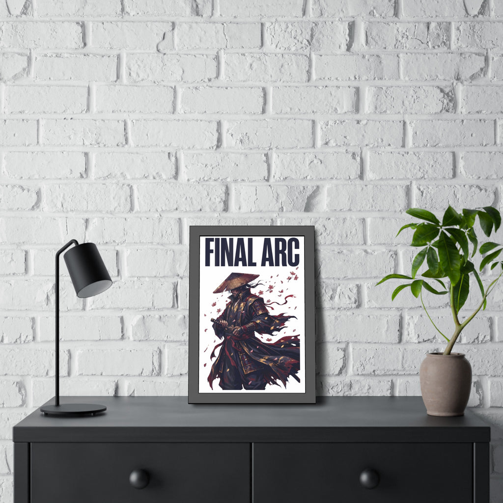 Final Arc Framed Poster — Dark Samurai Art Print