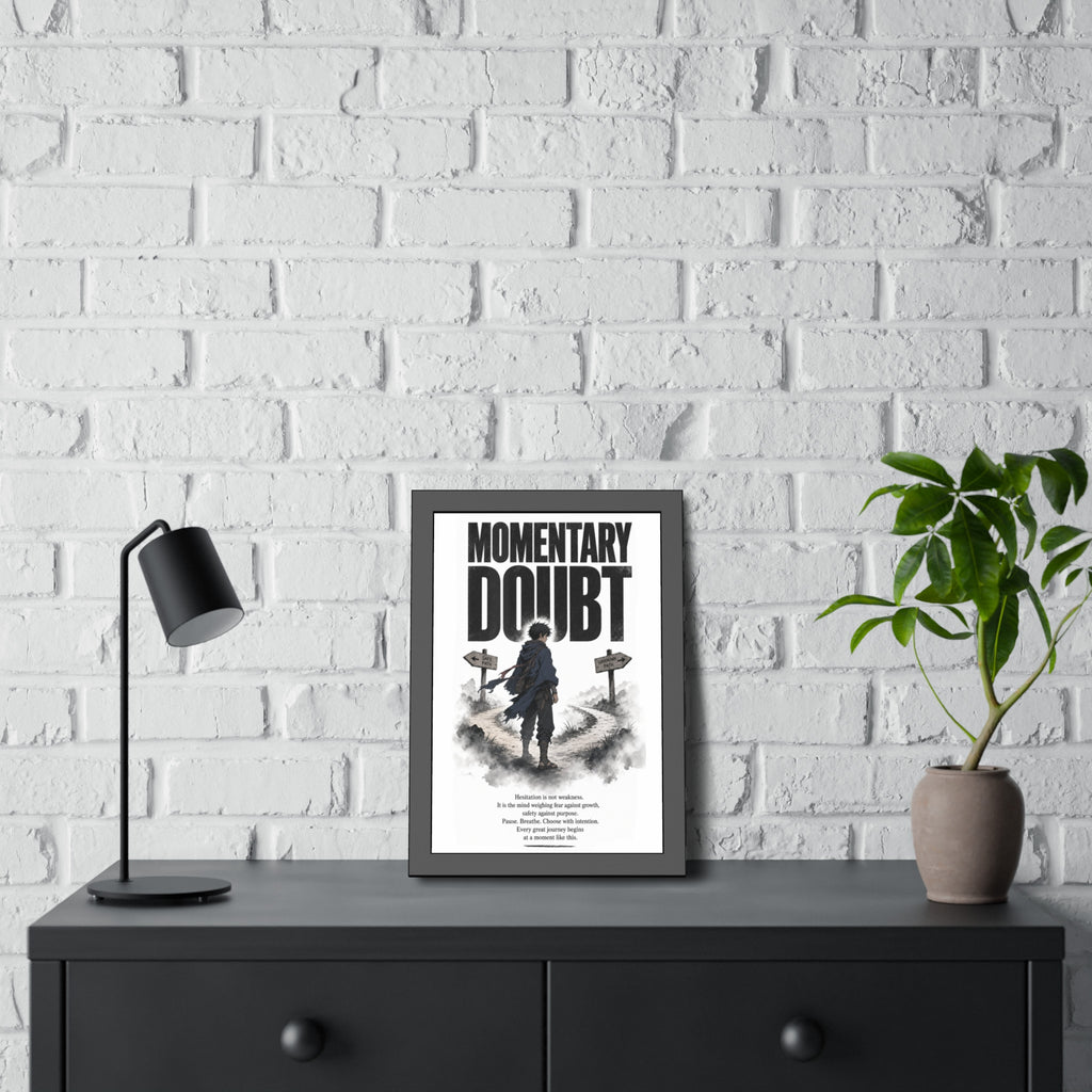 Momentary Doubt Framed Art Poster