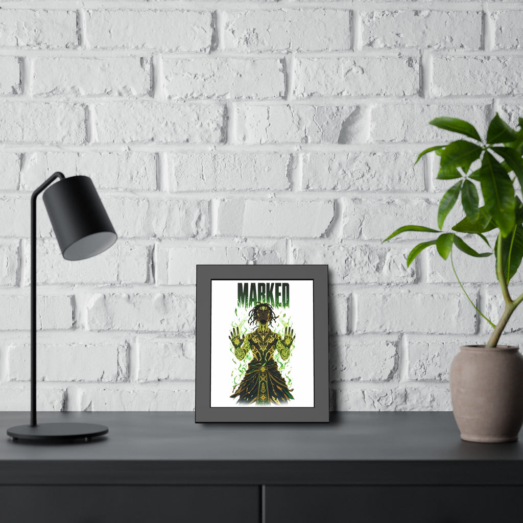 Framed Poster — "MARKED" Mystic Warrior Art Print