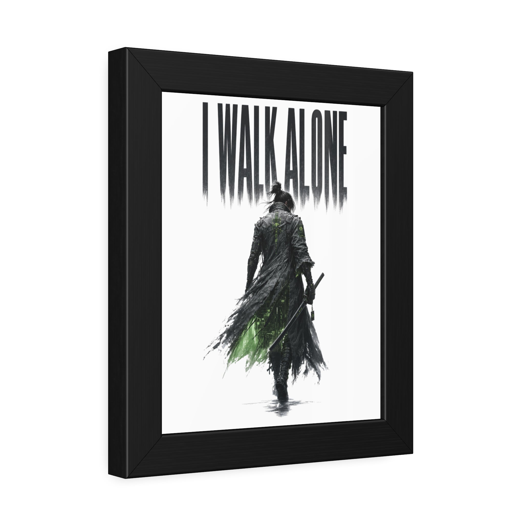 Framed Poster — "I Walk Alone" Dark Fantasy Wall Art