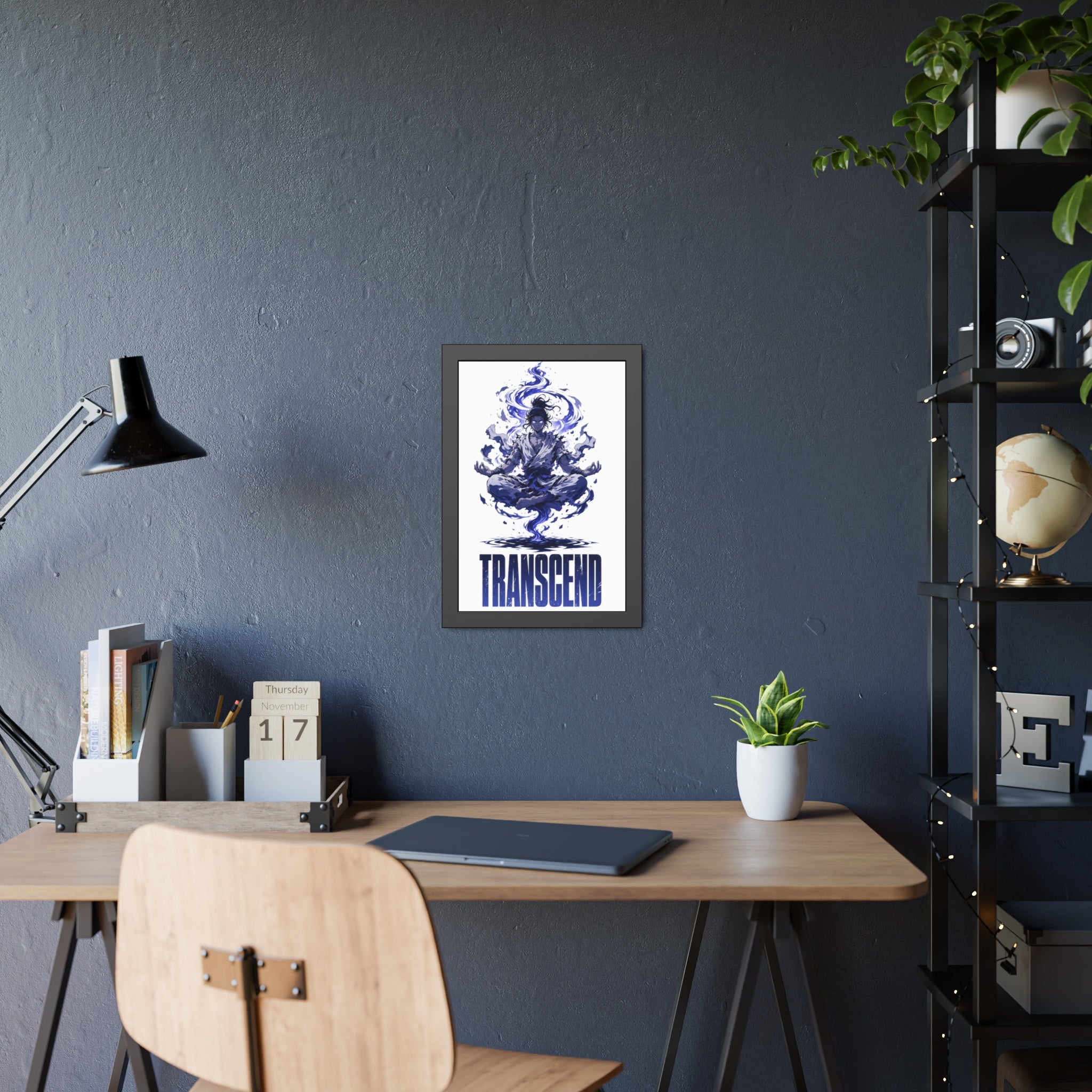 Transcend Meditation Art — Framed Poster