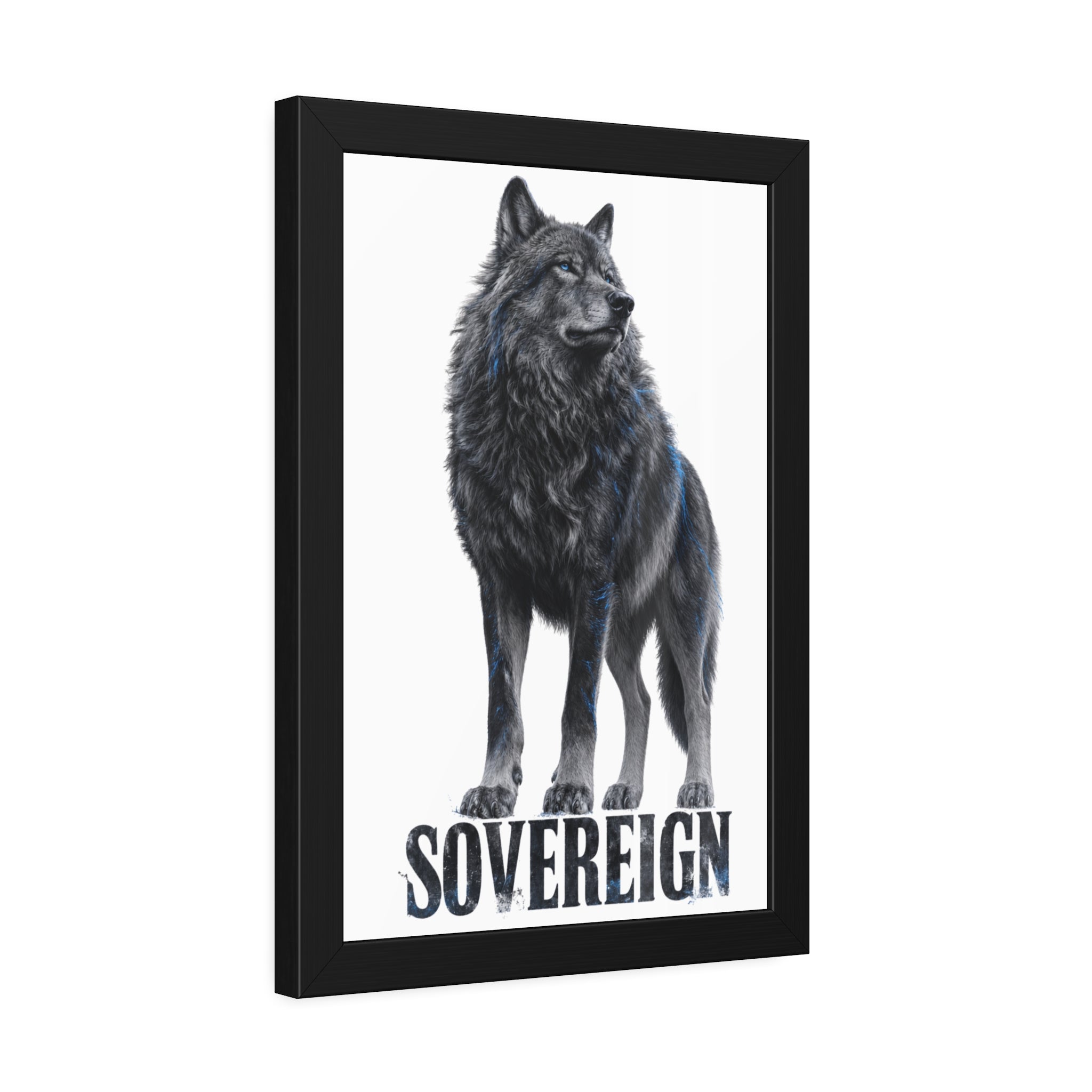 Framed Poster — Sovereign Wolf Art Print