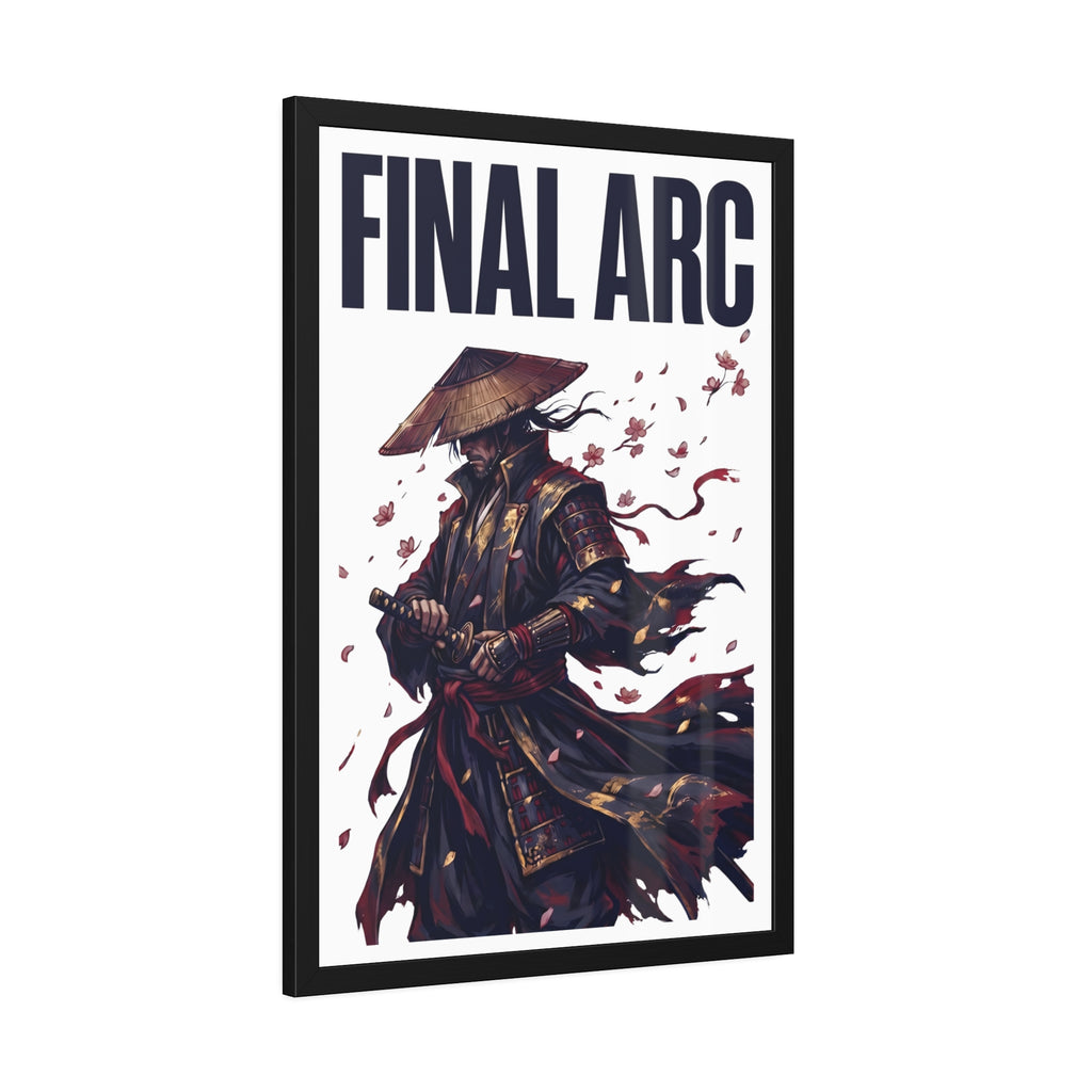 Final Arc Framed Poster — Dark Samurai Art Print