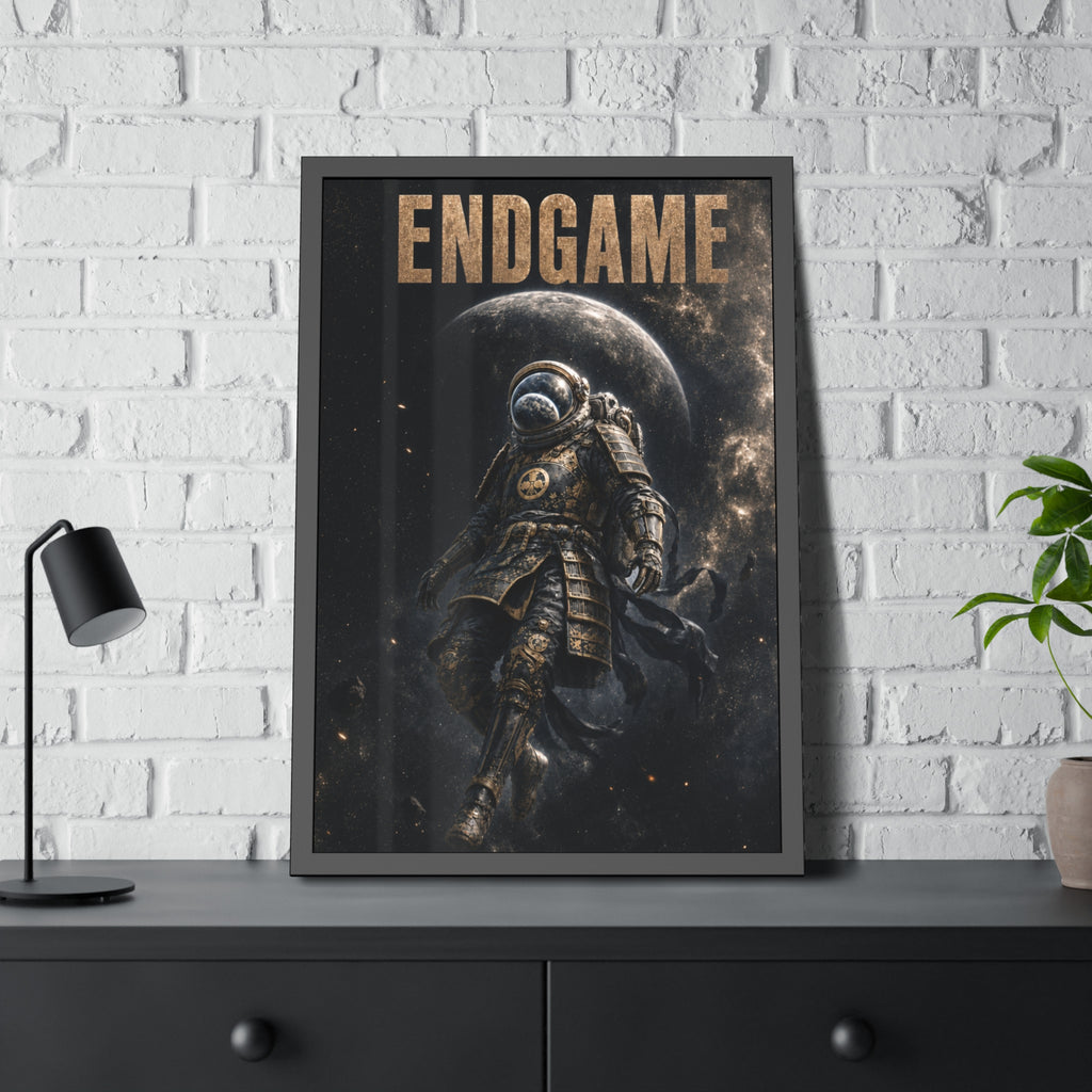 Framed Poster — "ENDGAME" Astronaut Space Art