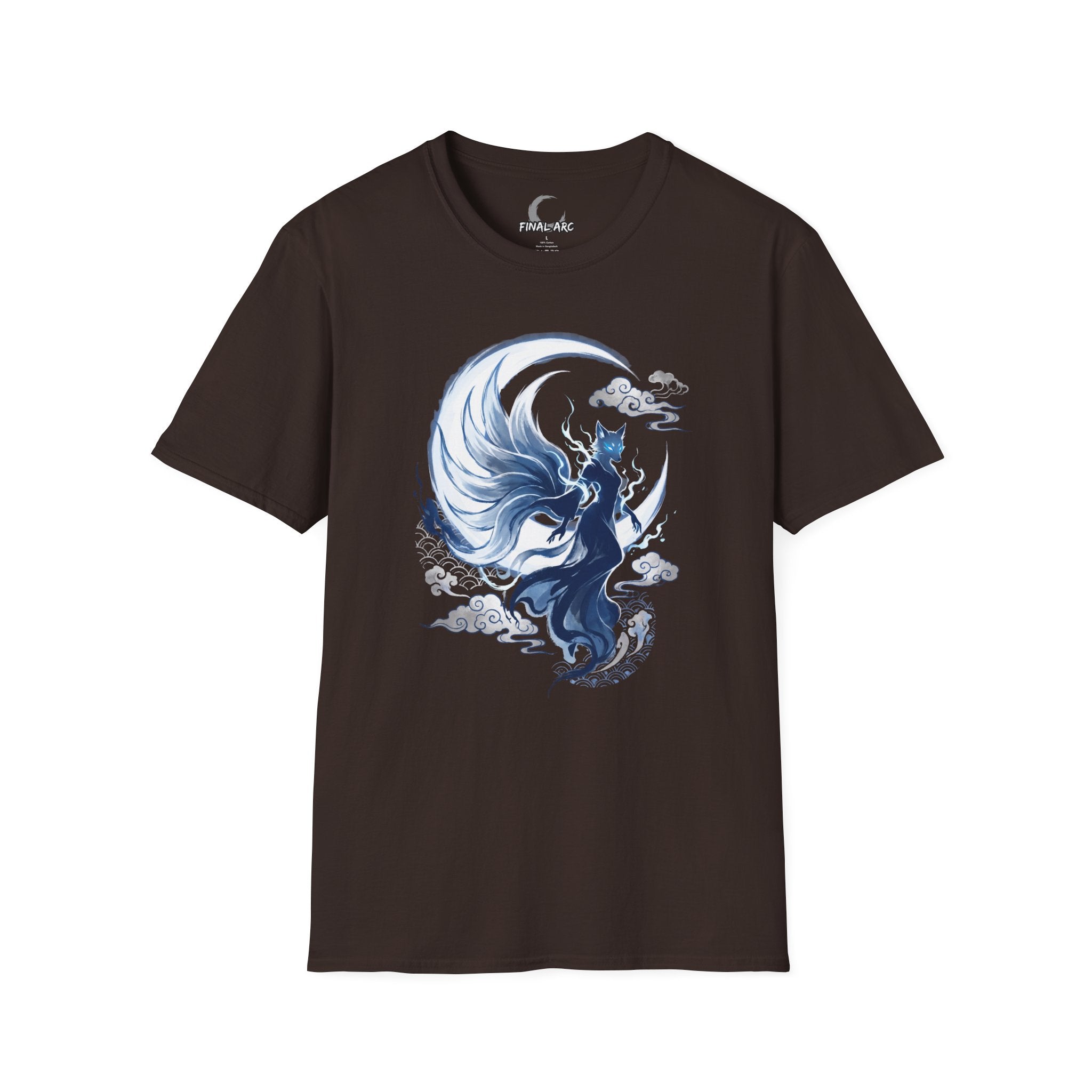 Fox Spirit T-Shirt — Mystical Nine-Tailed Kitsune