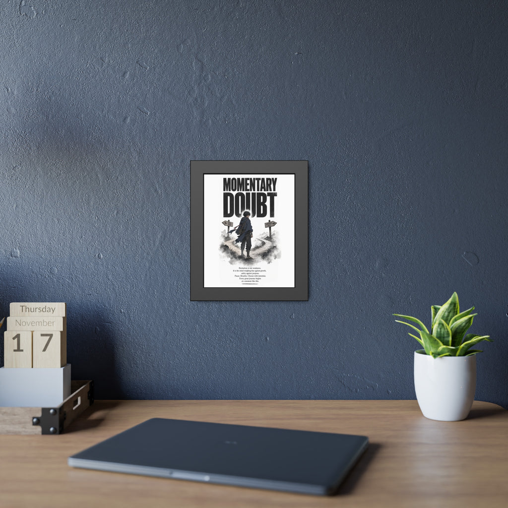 Momentary Doubt Framed Art Poster