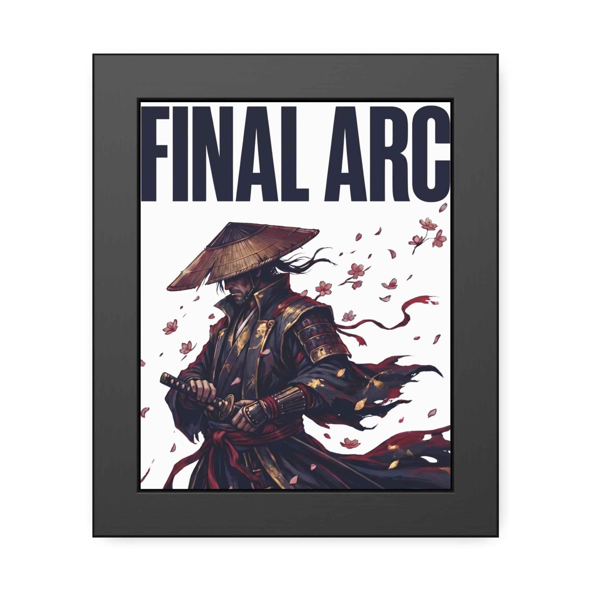 Final Arc Framed Poster — Dark Samurai Art Print