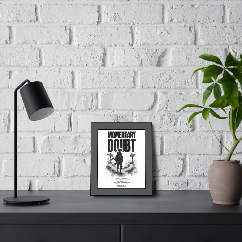 Momentary Doubt Framed Art Poster