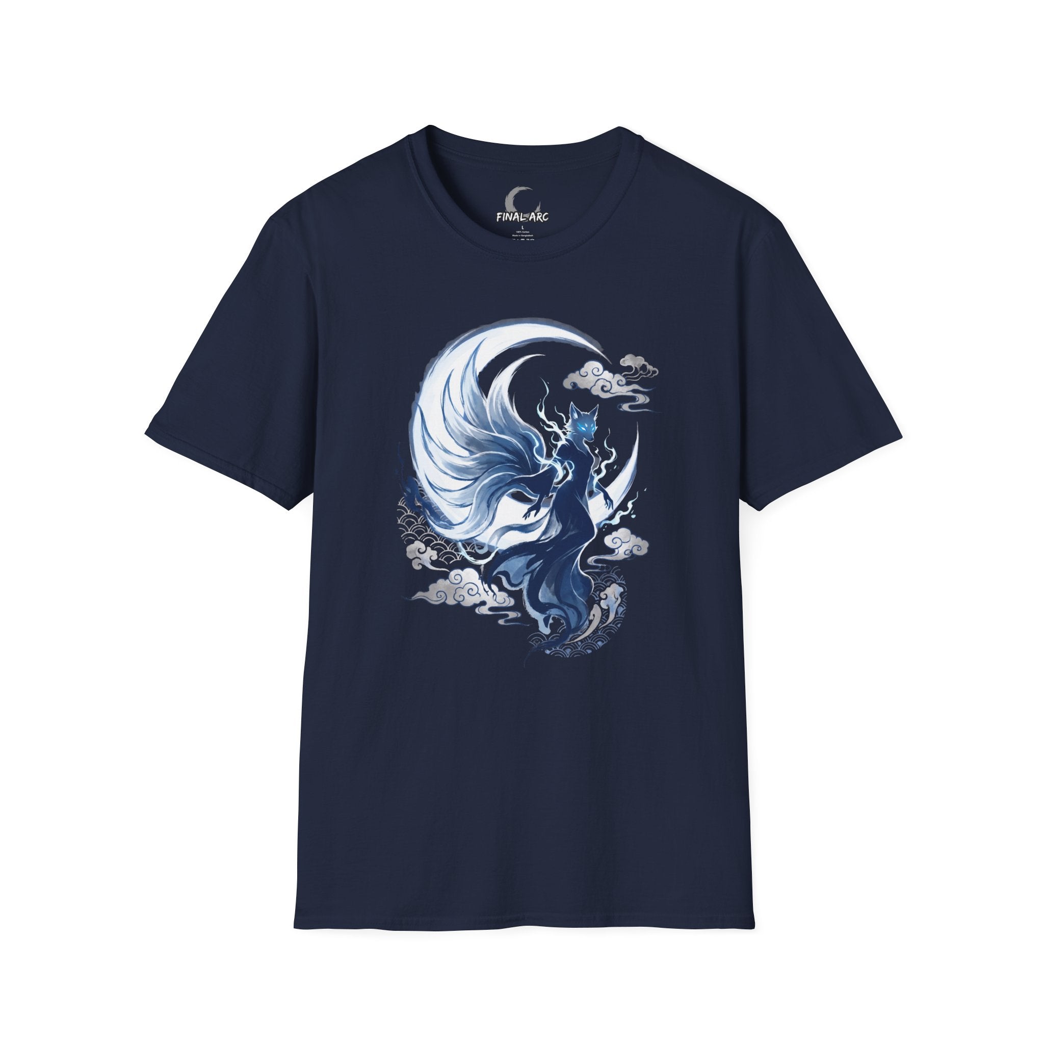 Fox Spirit T-Shirt — Mystical Nine-Tailed Kitsune