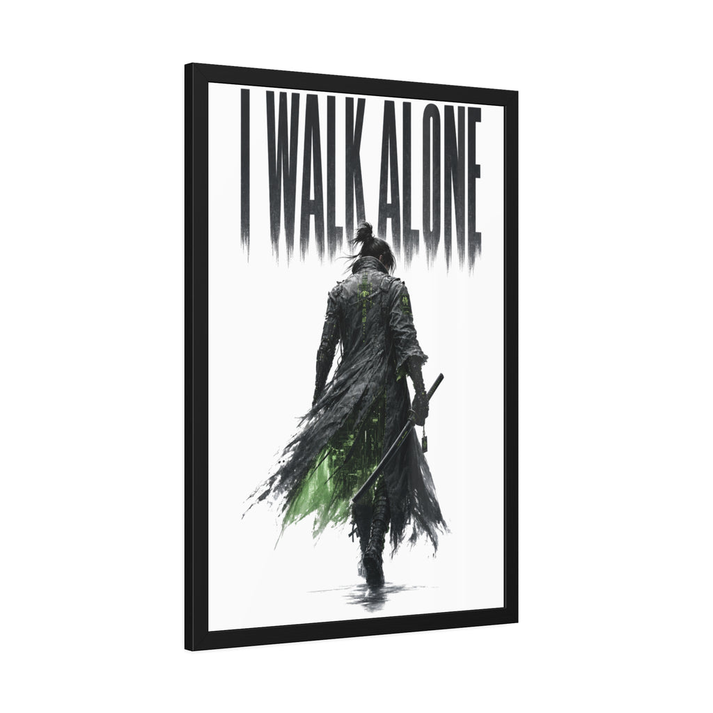 Framed Poster — "I Walk Alone" Dark Fantasy Wall Art