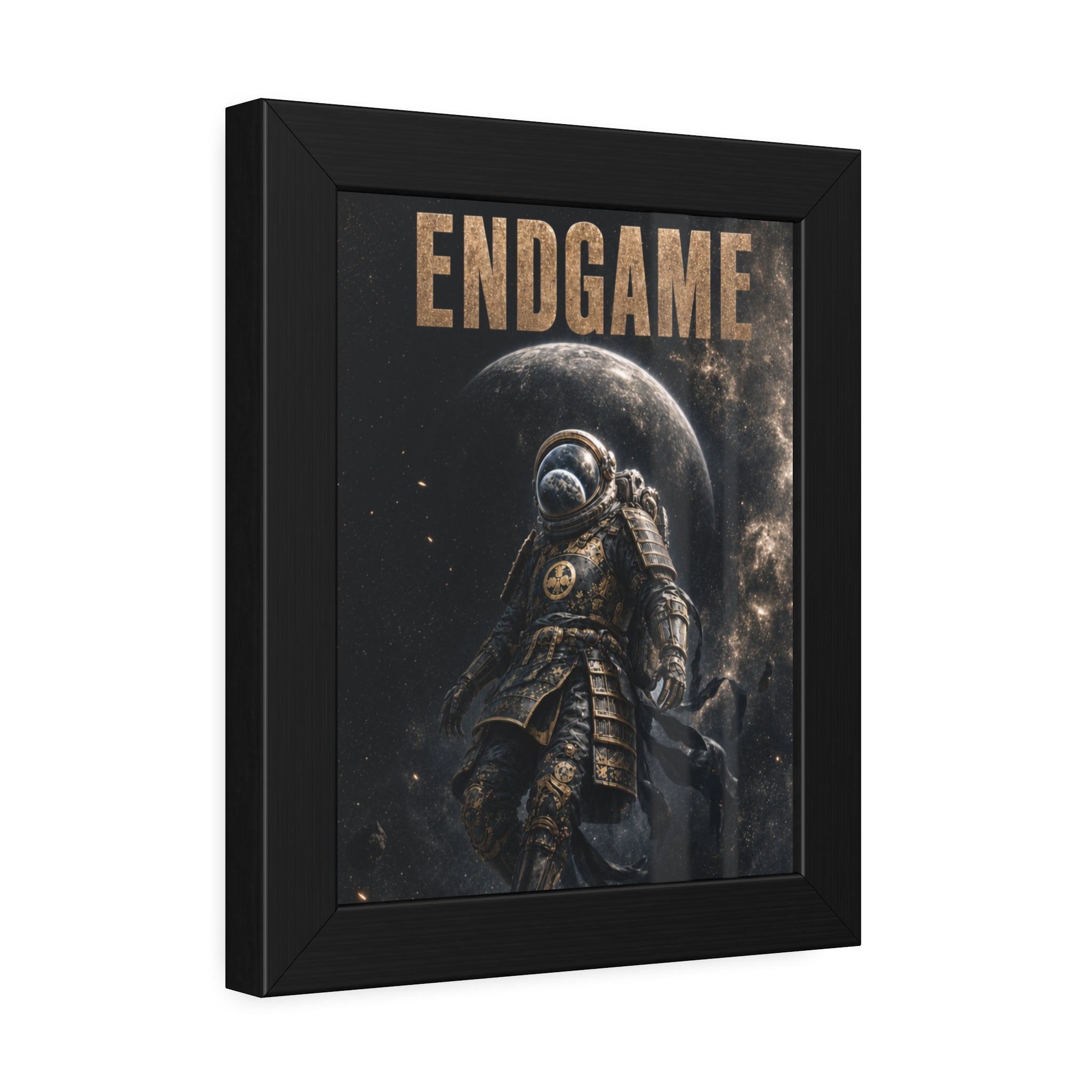 Framed Poster — "ENDGAME" Astronaut Space Art