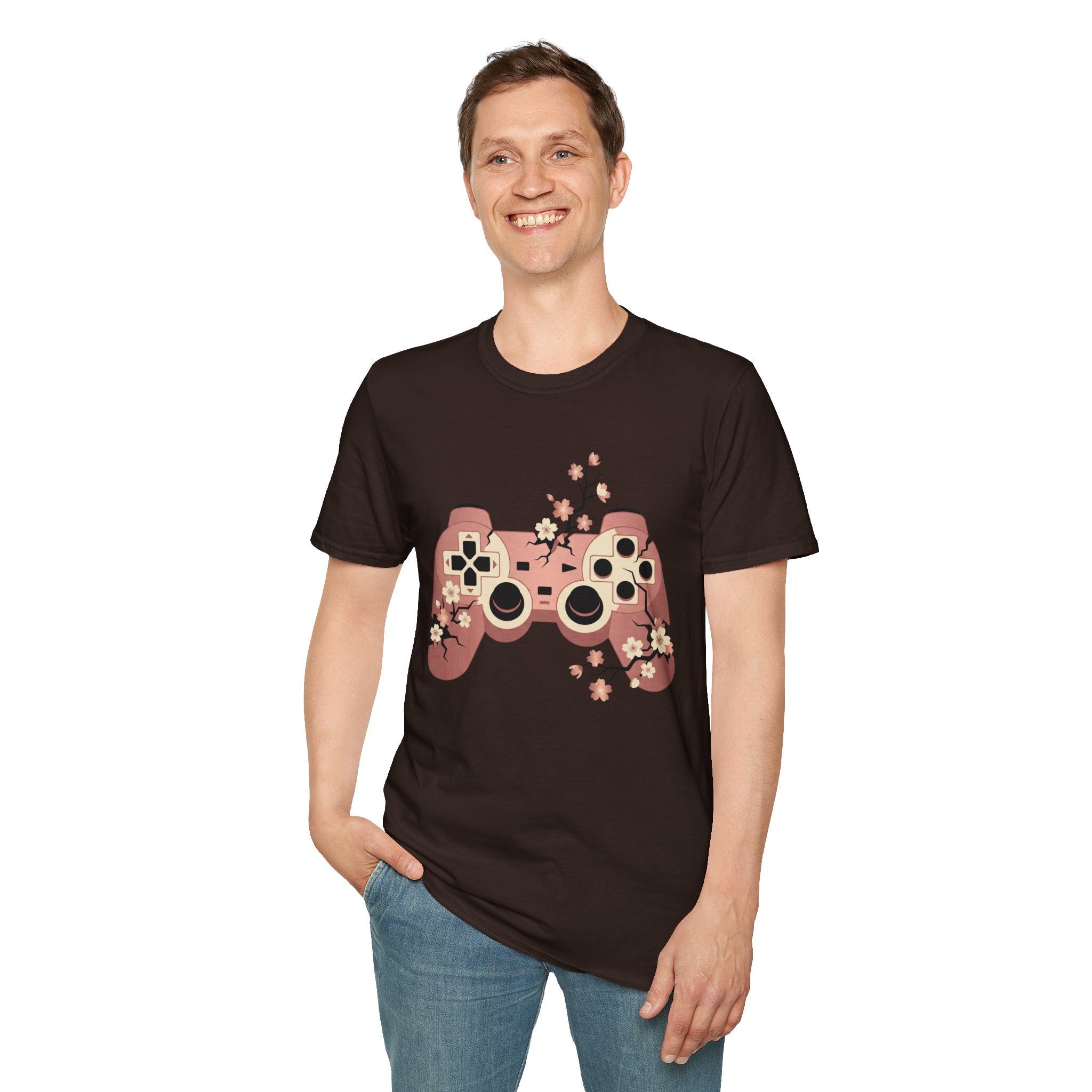 Cherry Blossom Game Controller T-Shirt